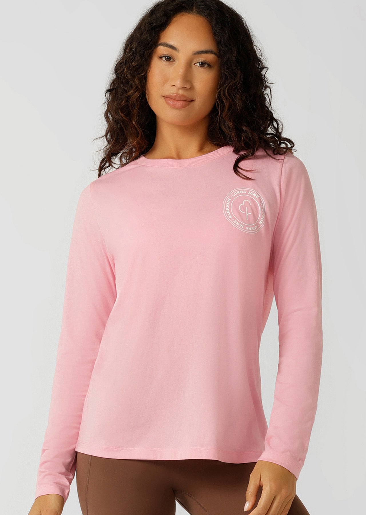 Lorna Jane parkrun Long Sleeve Tee - Strawberry Lemonade