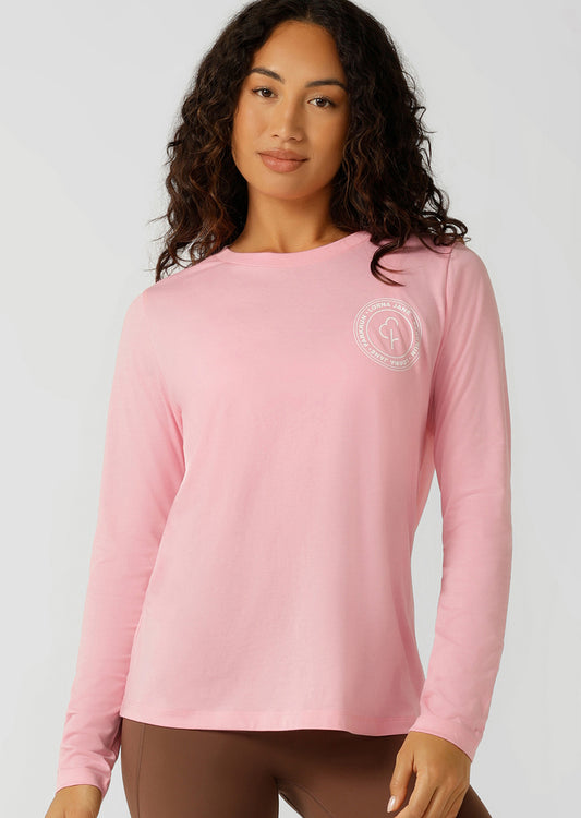 Lorna Jane parkrun Long Sleeve Tee - Strawberry Lemonade