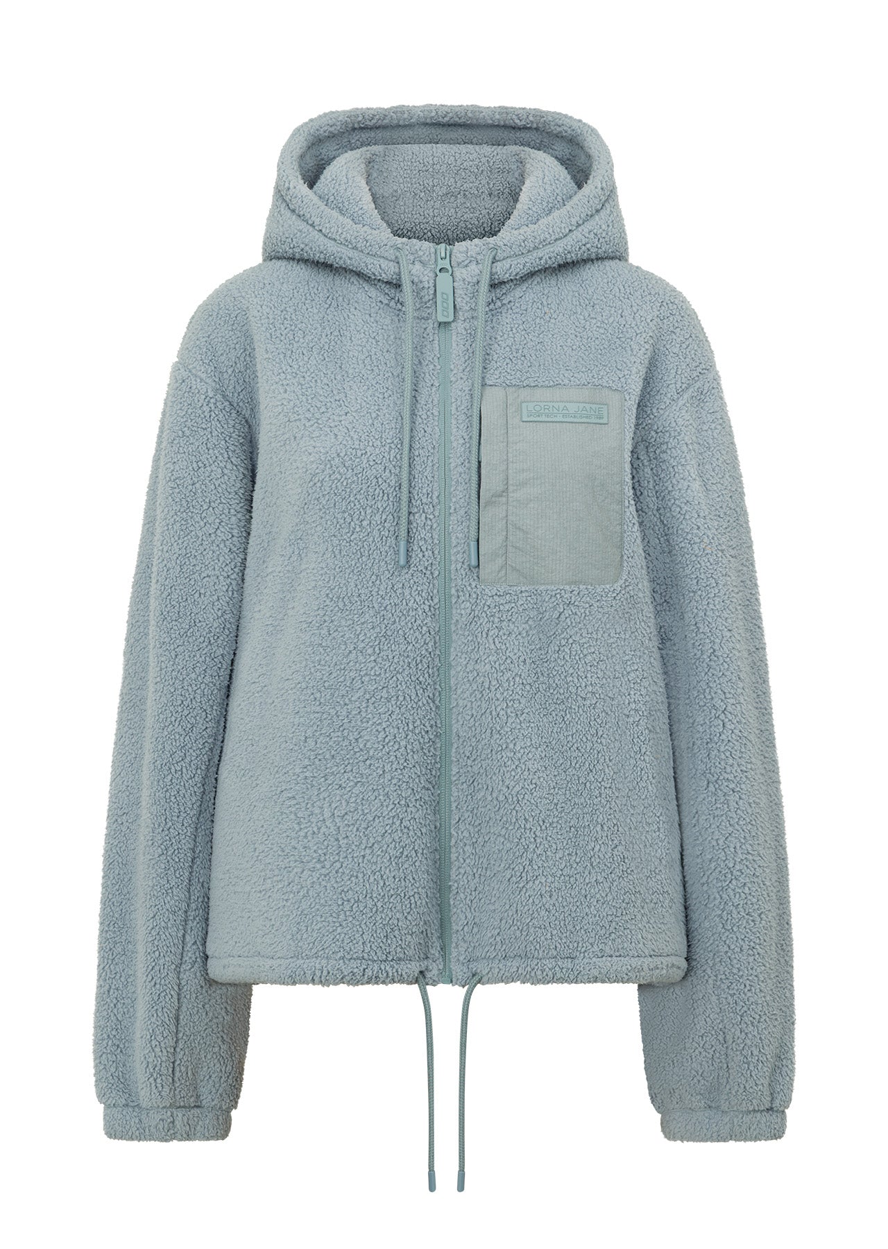 Lorna Jane Teddy Zip Through Hoodie - Deep Arctic