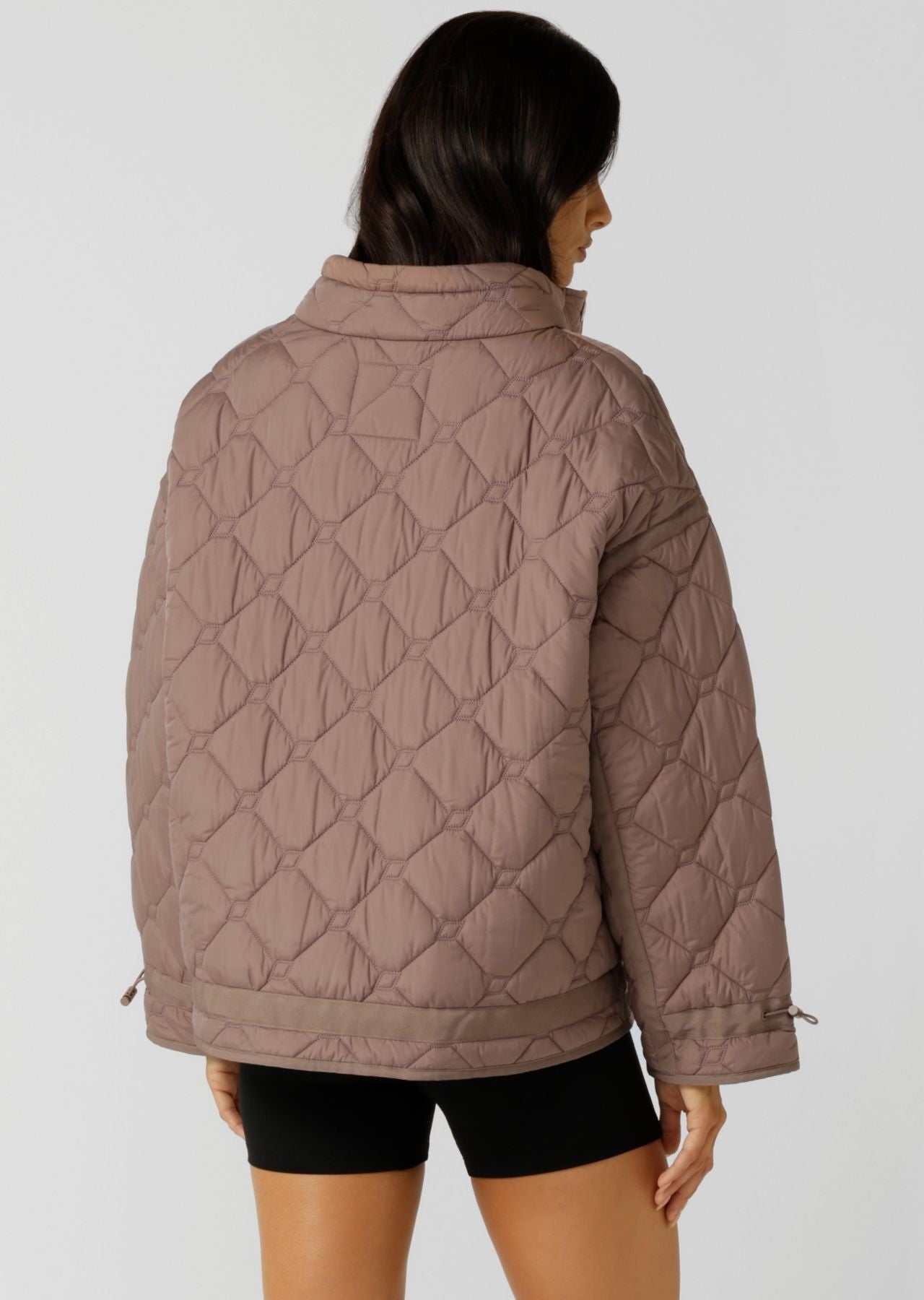 Lorna Jane Comfort Zone Quilted Jacket - Bone