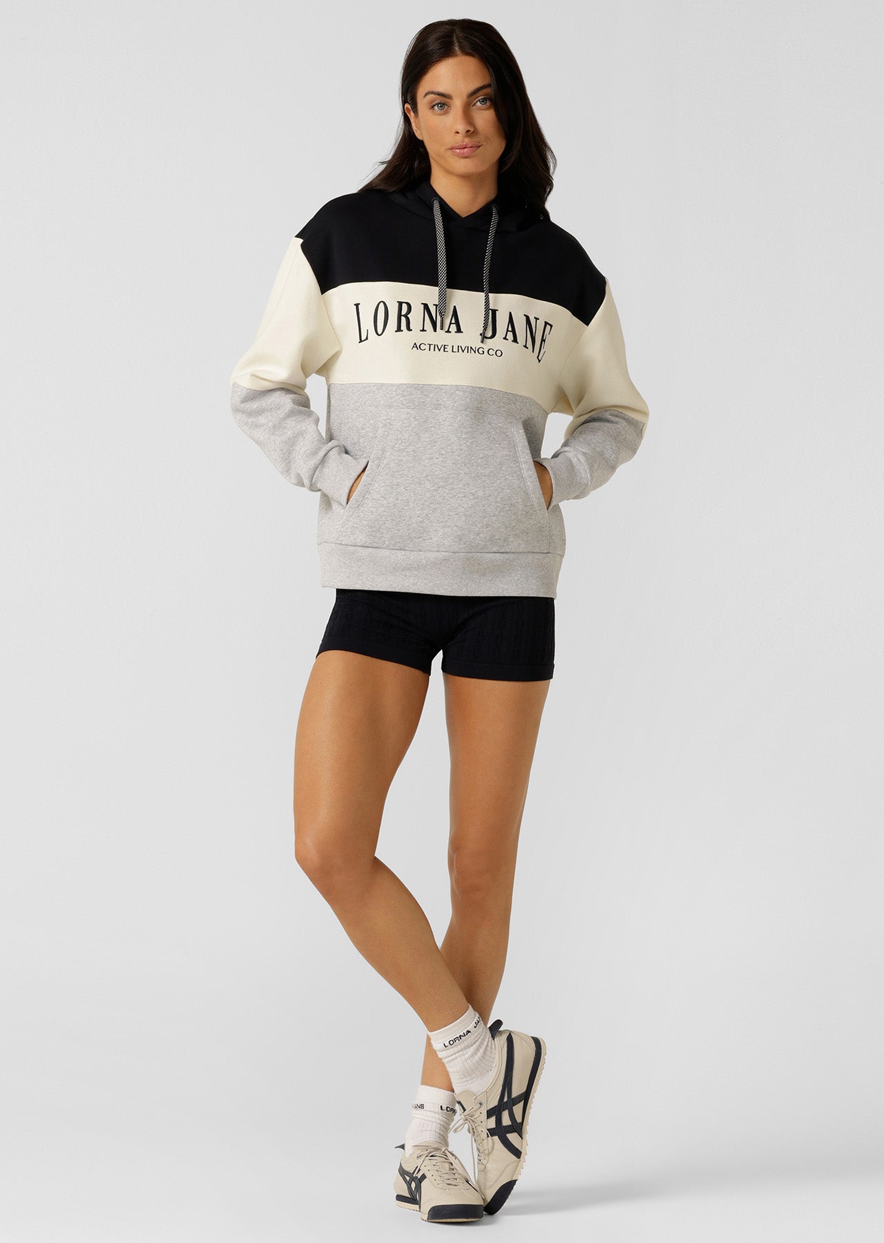 Lorna Jane Championship Oversized Fleece Hoodie - Multi