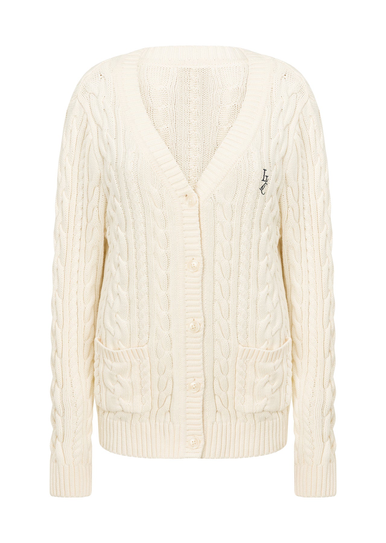 Lorna Jane Iconic Cable Knit Cardigan - Cream
