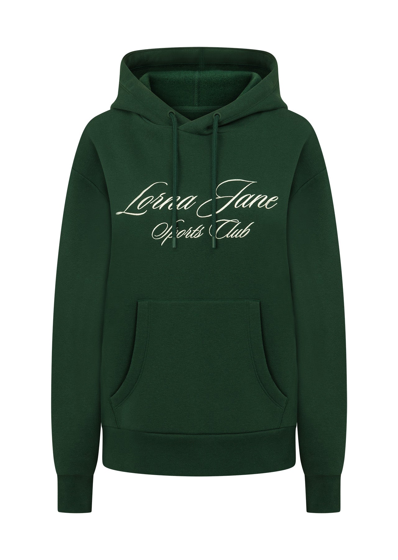 Lorna Jane Sports Club Fleece Hoodie - Dark Green
