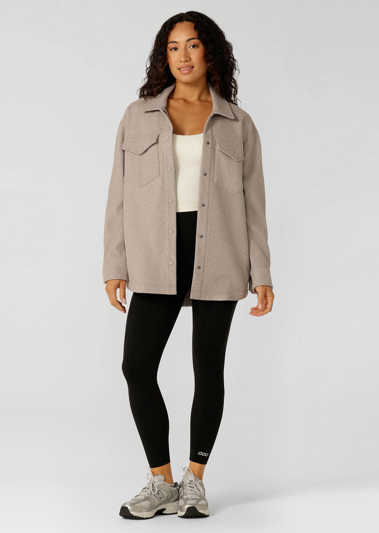 Lorna Jane Sunrise Shacket - Bone Marl