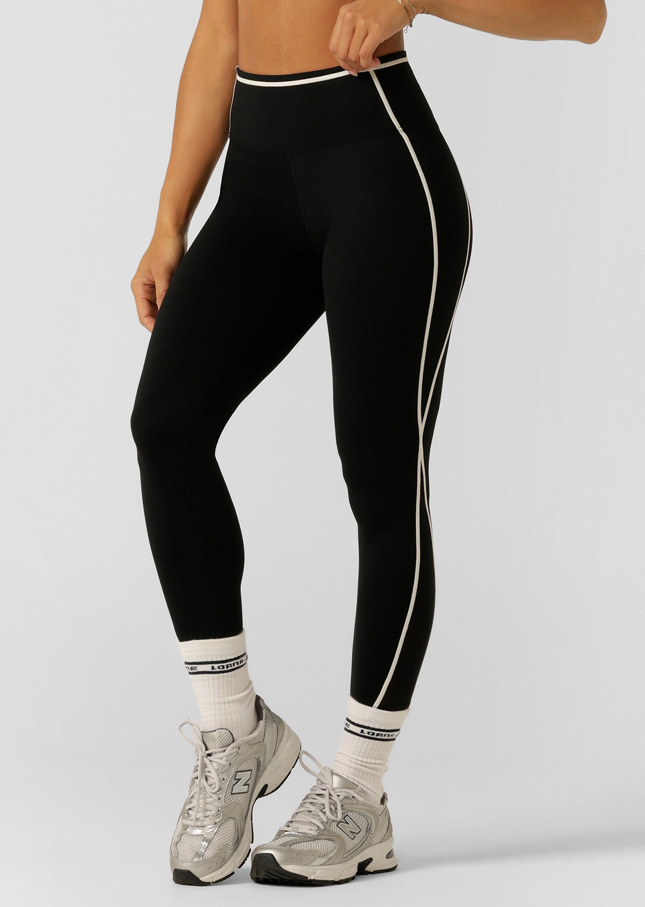 Lorna Jane LJC Retro Ankle Biter Leggings - Black