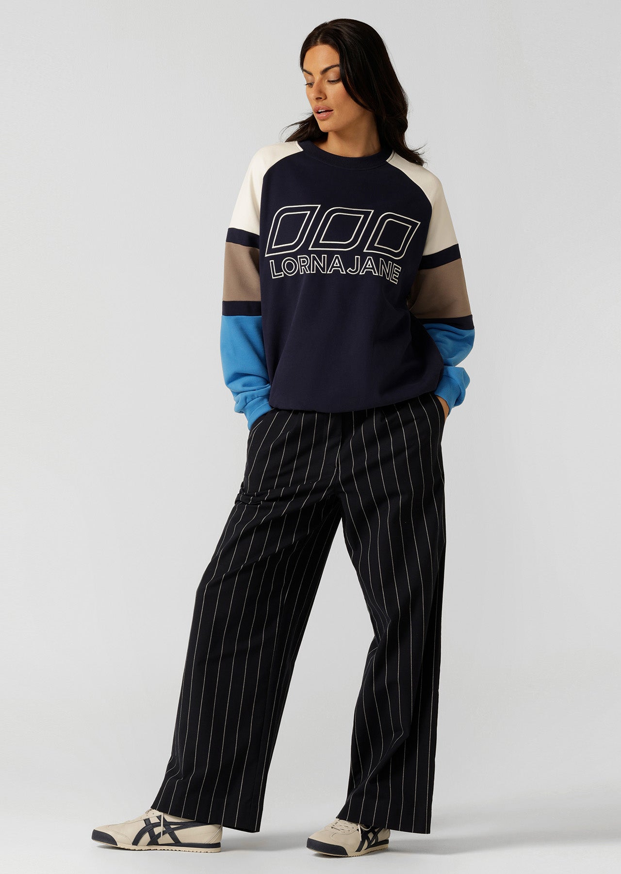 Lorna Jane LJ Icons Oversized Sweat - French Navy