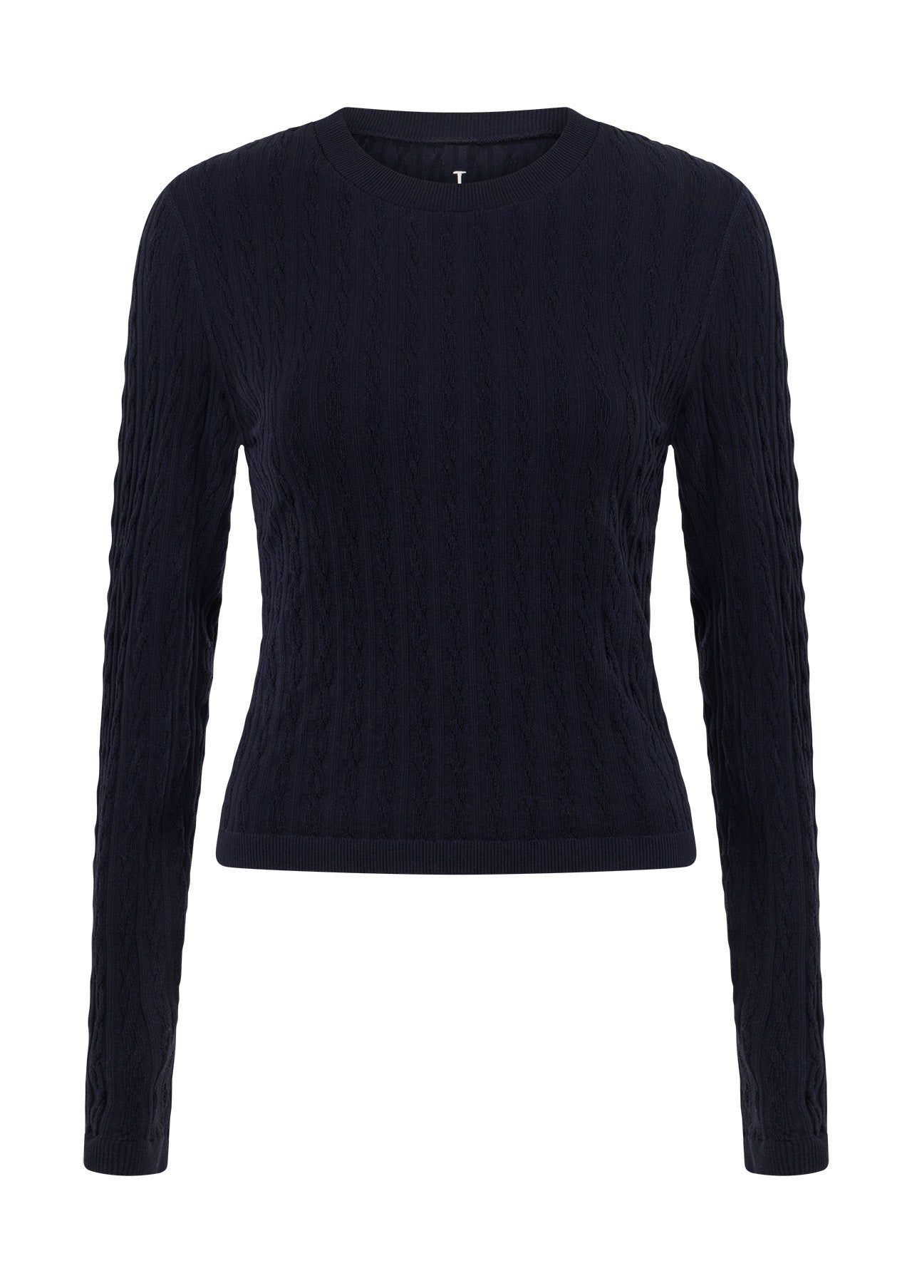 Lorna Jane Cable Seamless Long Sleeve Top - Midnight Blue