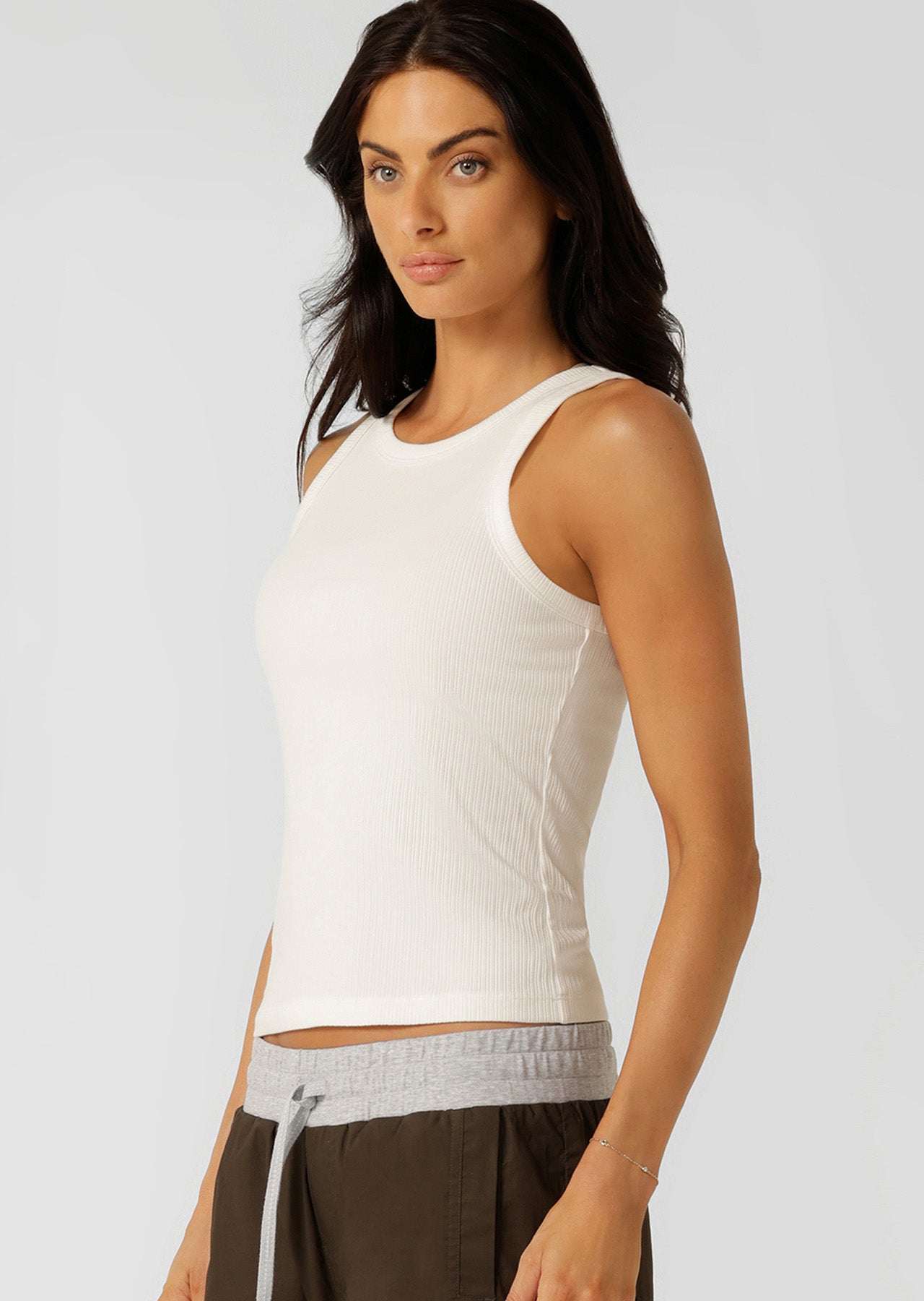 Lorna Jane Legacy Rib Tank - Porcelain