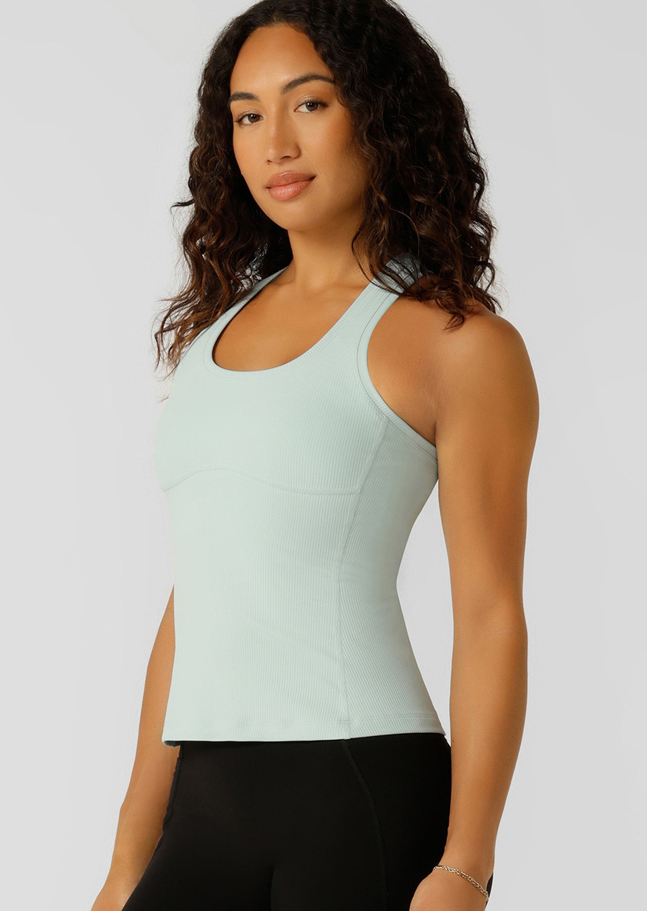 Lorna Jane Speed Circuit Active Rib Tank - Mystic Blue