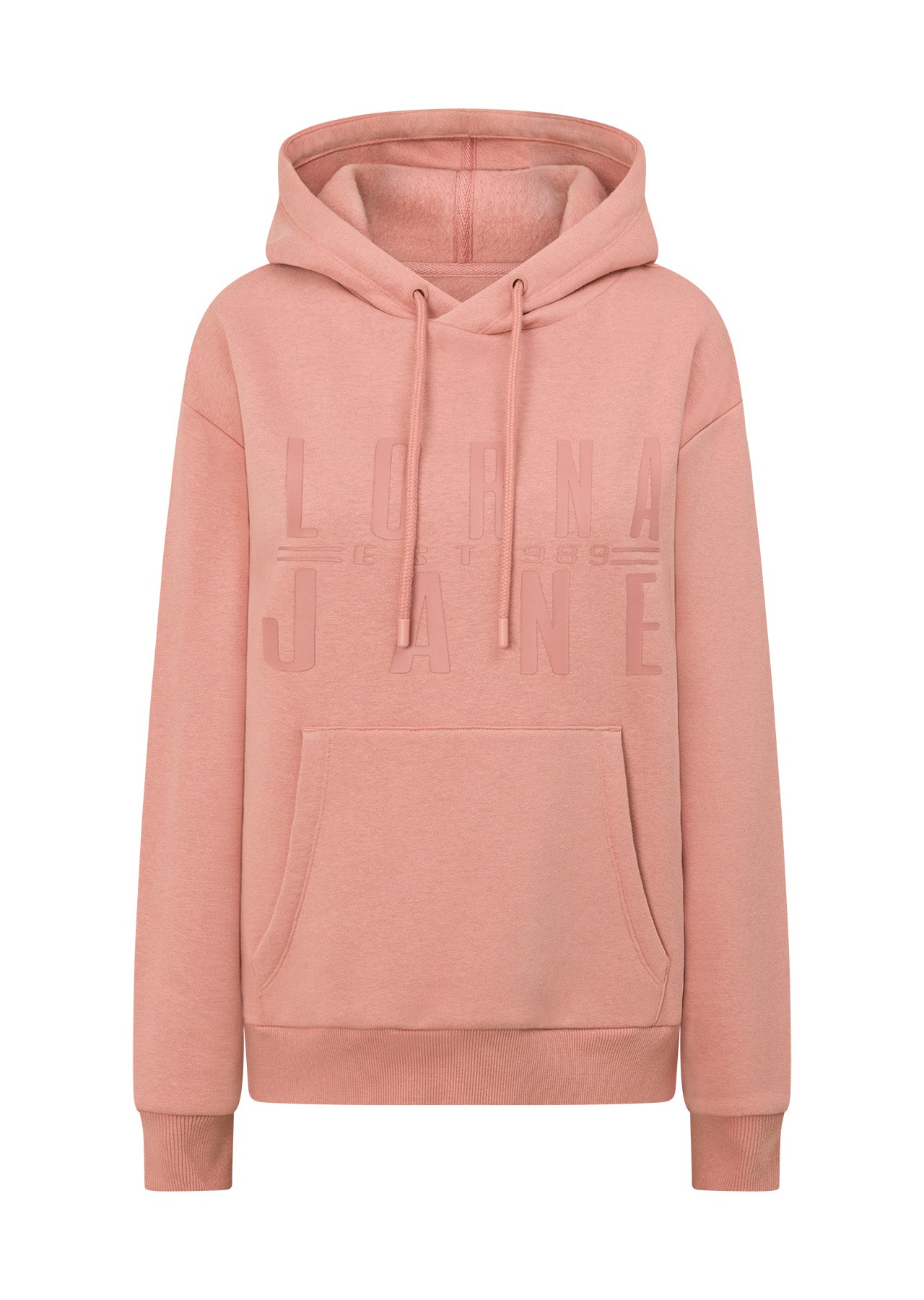 Lorna Jane Lounge Fleece Hoodie - Ash Rose