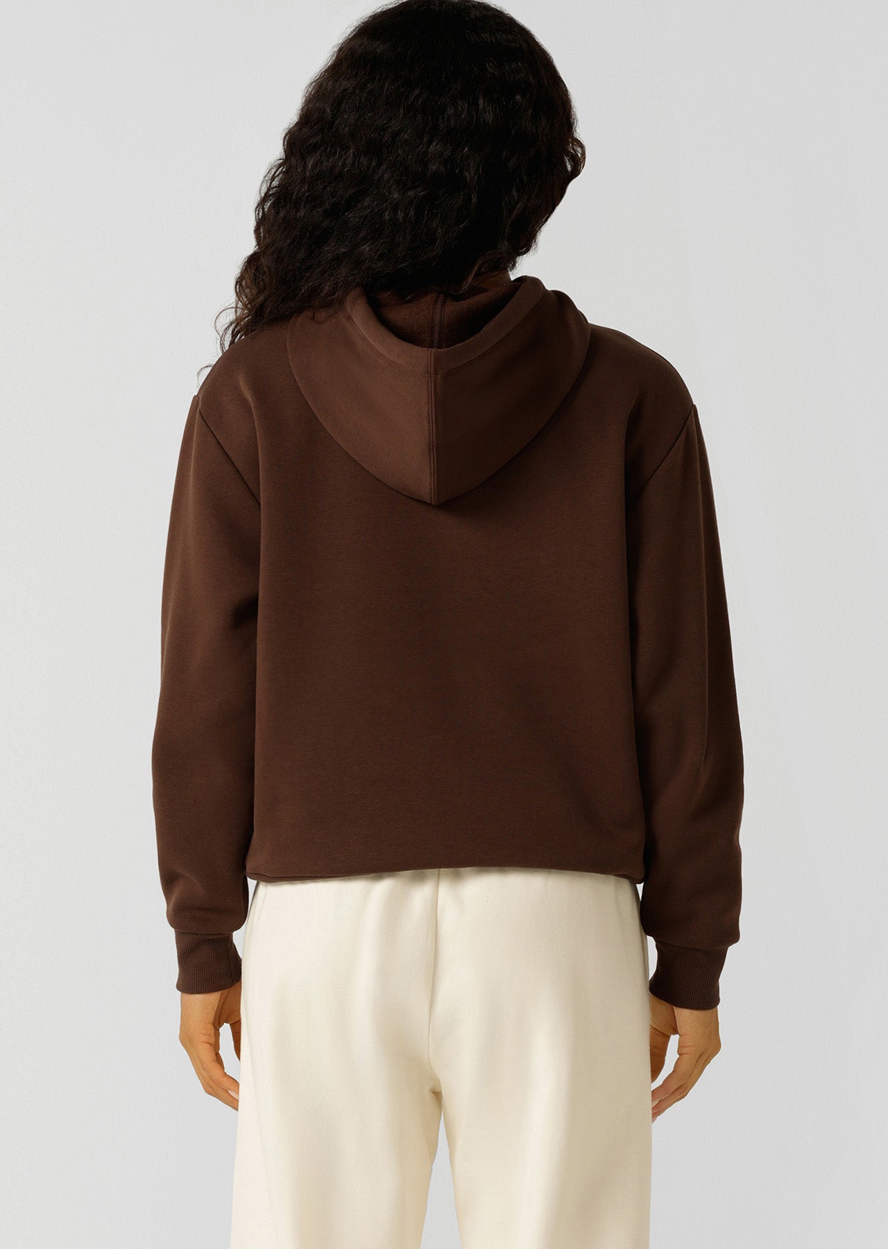 Lorna Jane Lounge Fleece Hoodie - Espresso
