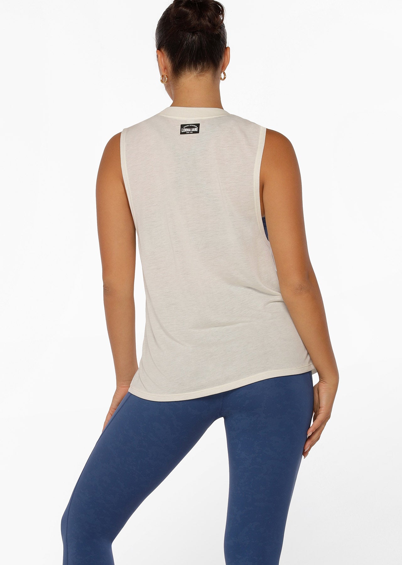 Lorna Jane Knock Out Muscle Tank - Cream