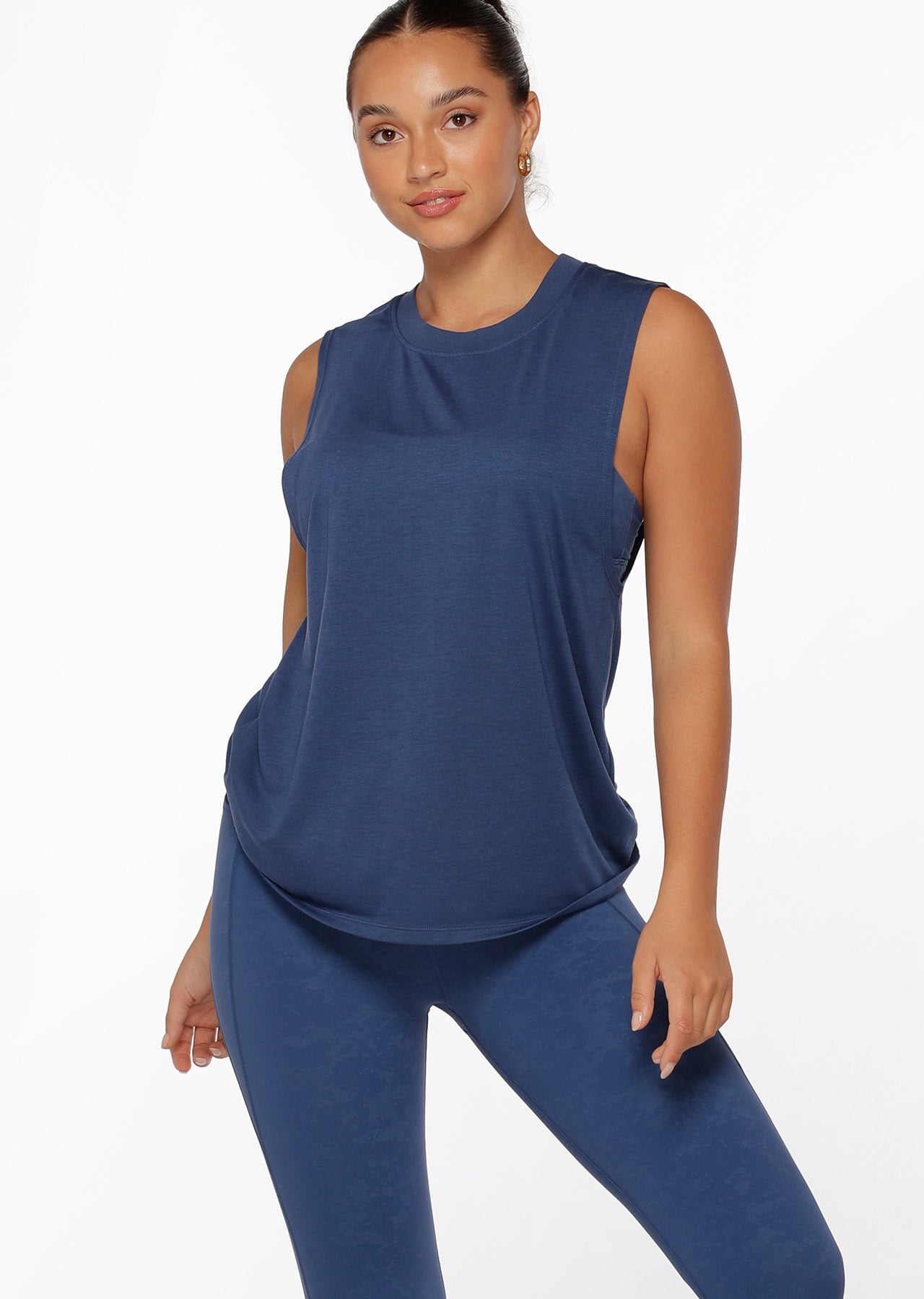 Lorna Jane Knock Out Muscle Tank - Indigo