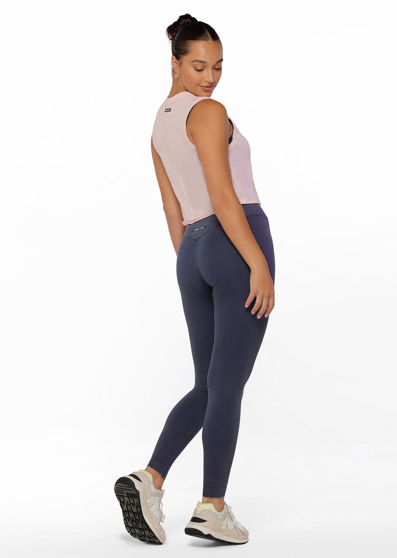 Lorna Jane Go Getter Cropped Tank - Pale Peony