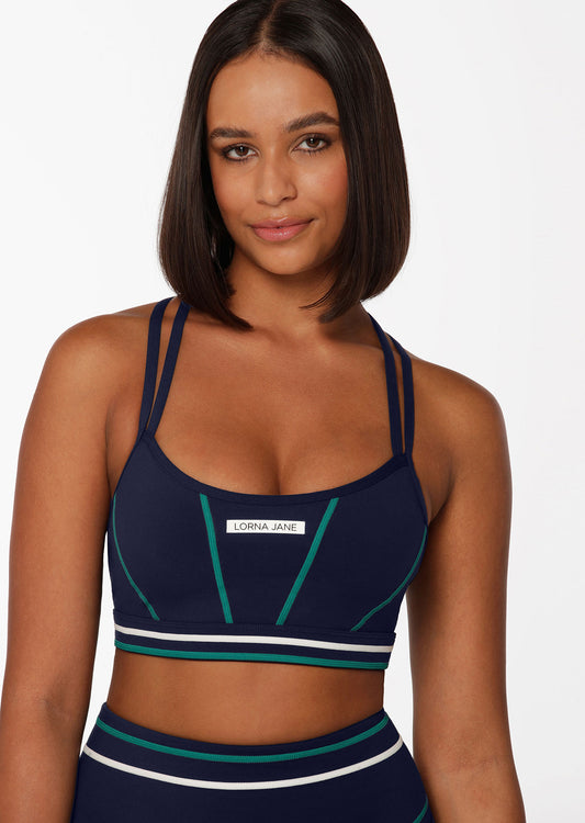 Lorna Jane Home Run Sports Bra - French Navy