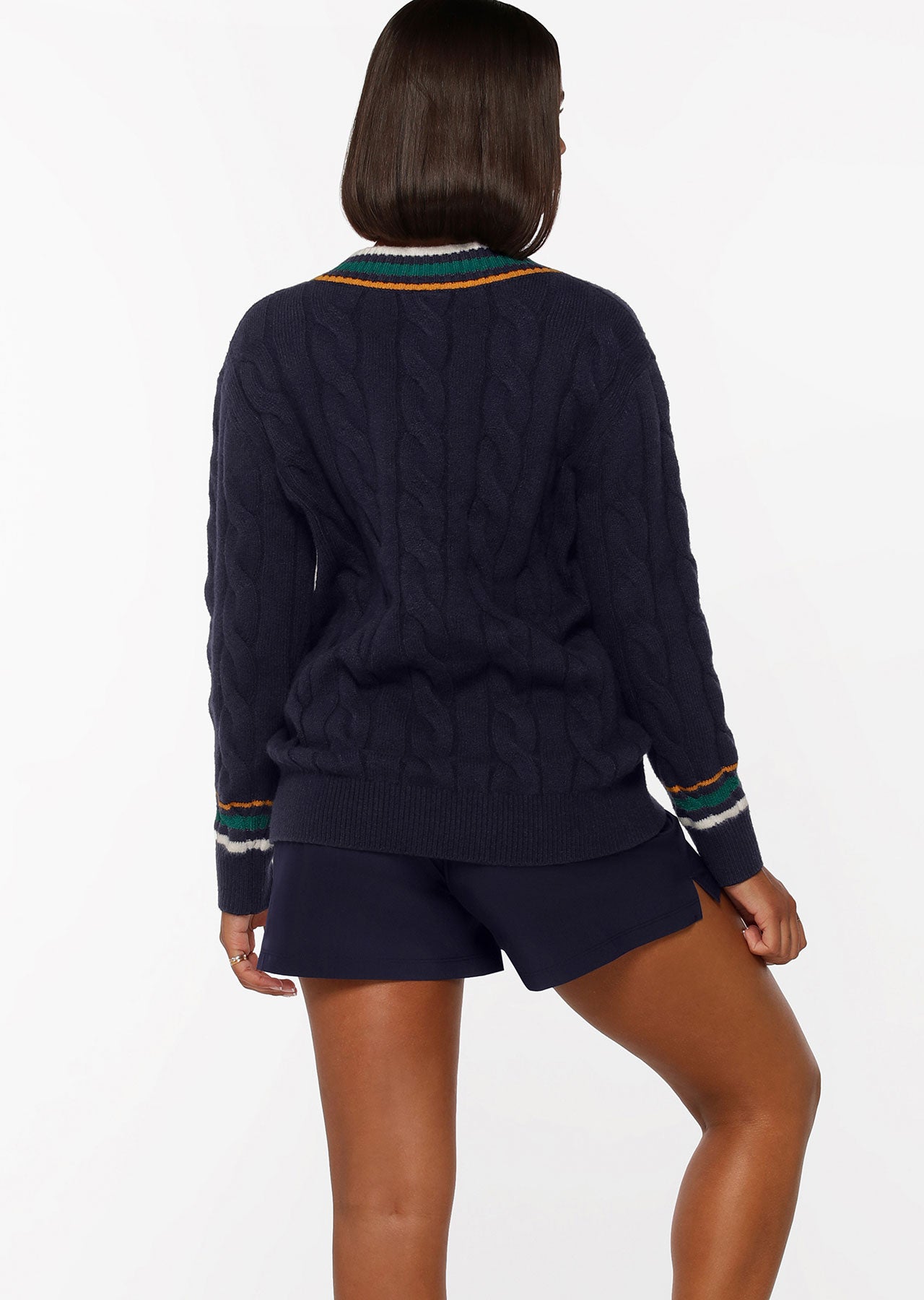 Lorna Jane Country Club Knit Jumper - French Navy
