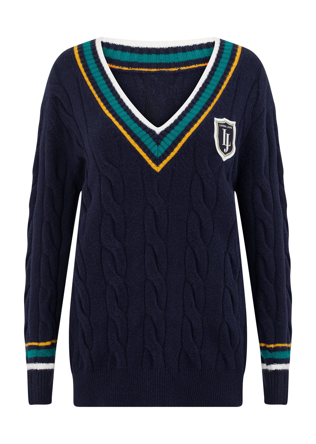 Lorna Jane Country Club Knit Jumper - French Navy