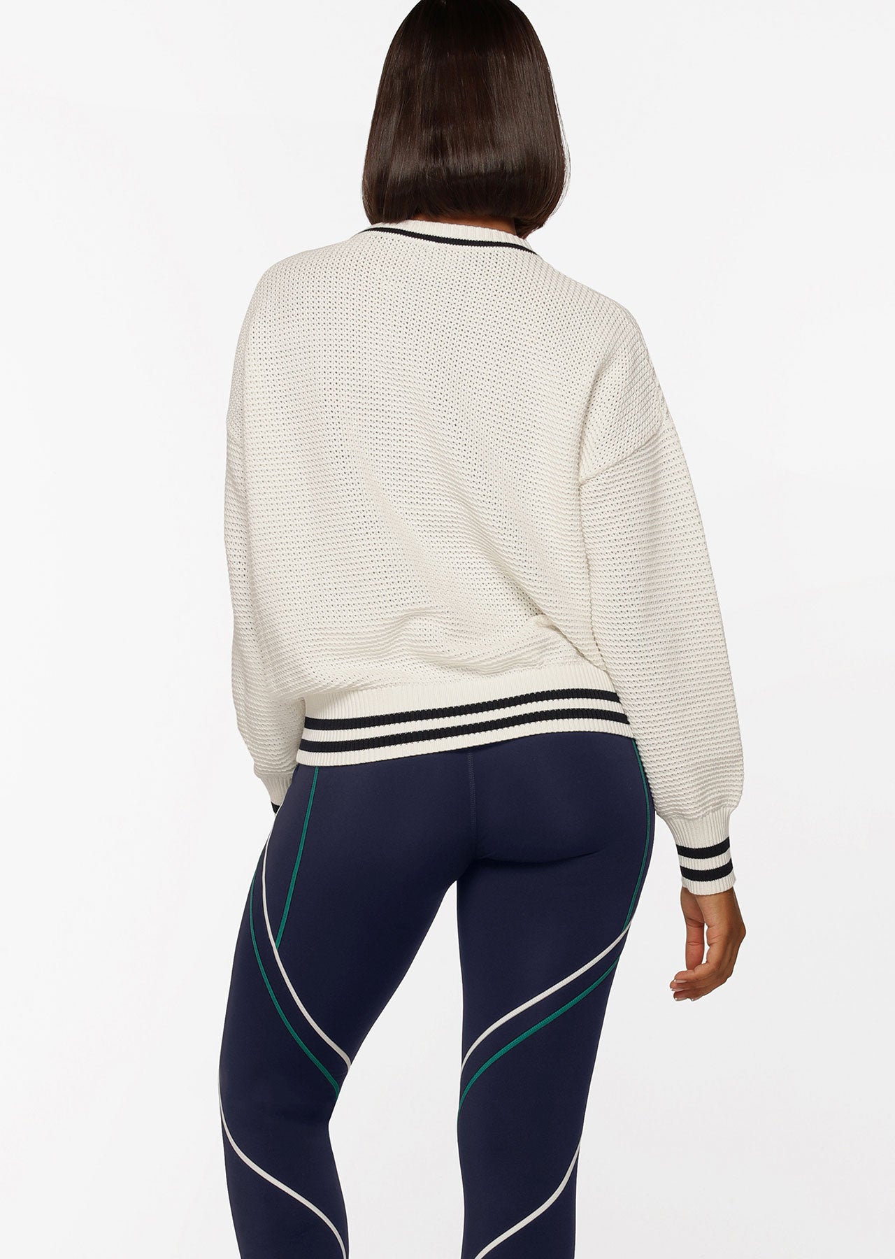 Lorna Jane LJ '89 Open Weave Sweater - Porcelain
