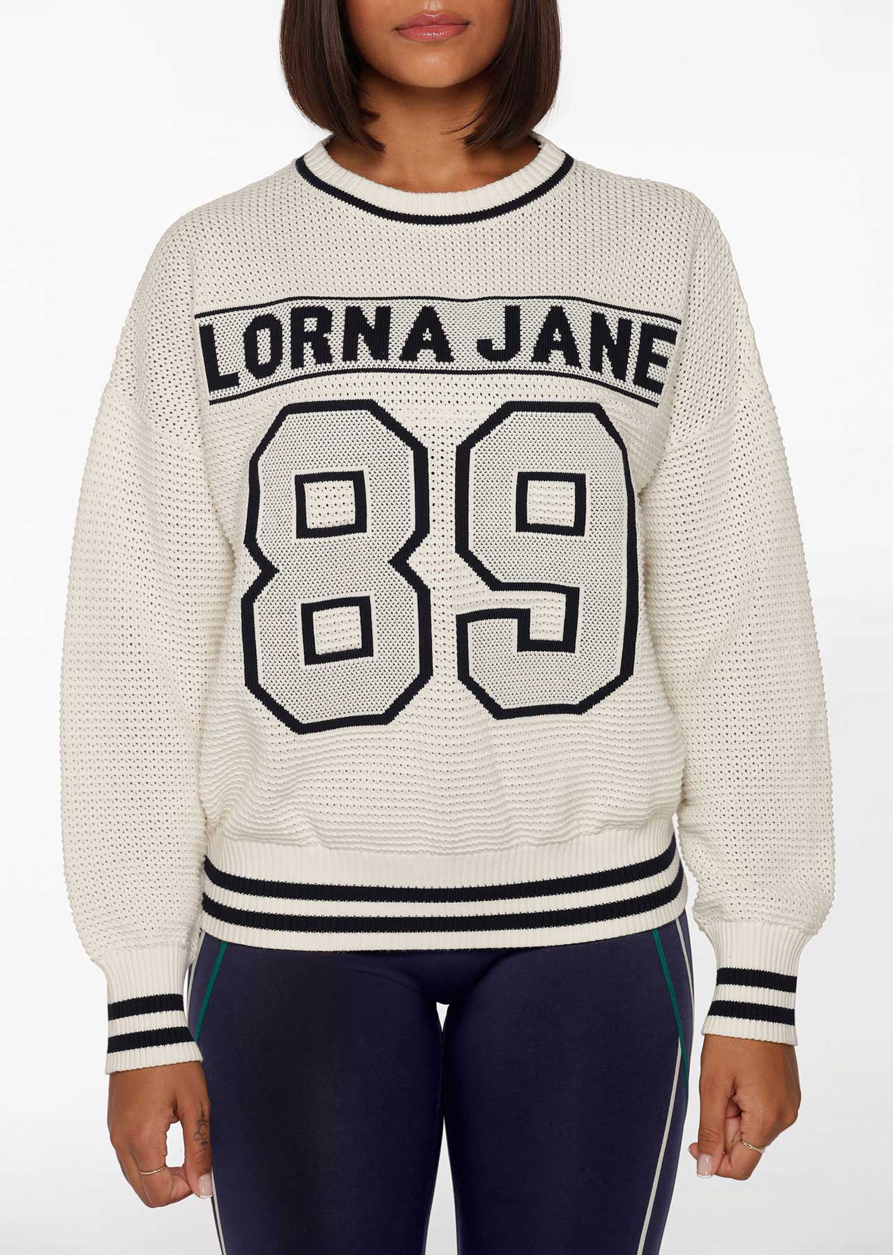 Lorna Jane LJ '89 Open Weave Sweater - Porcelain