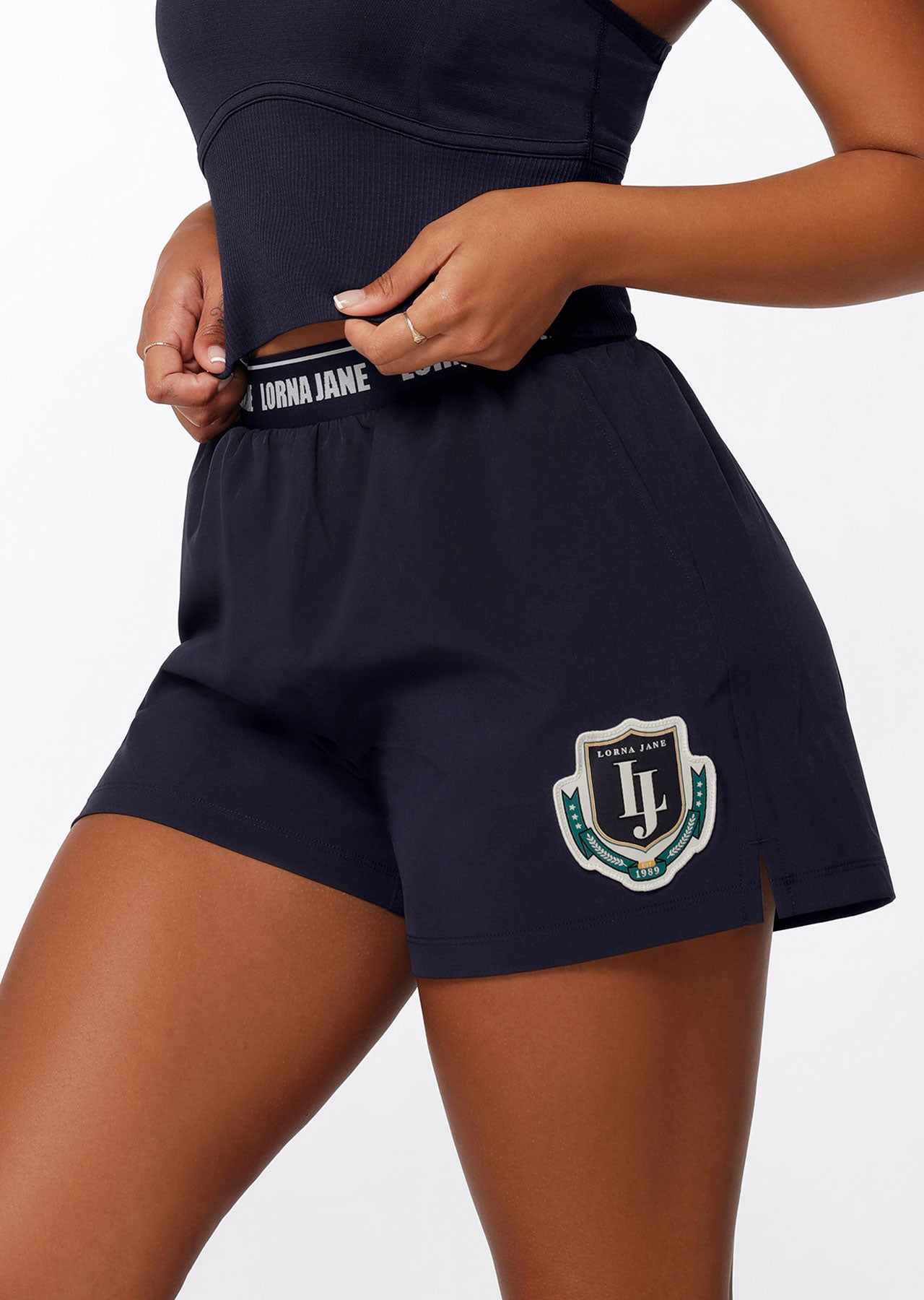 Lorna Jane College Pocket Active Shorts - French Navy