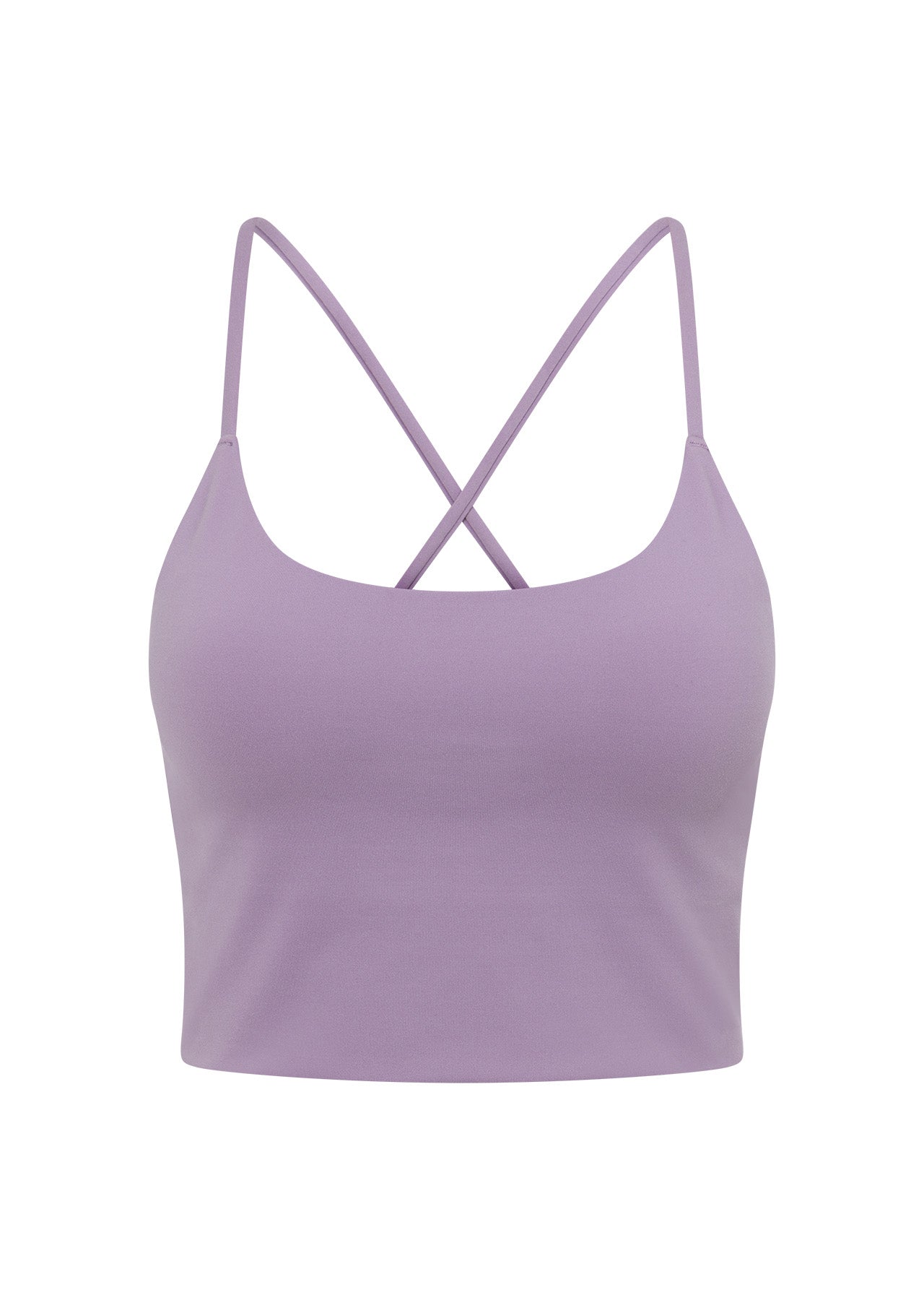 Lorna Jane Campus Classic Cropped Bra Tank Combo - Dusted Violet