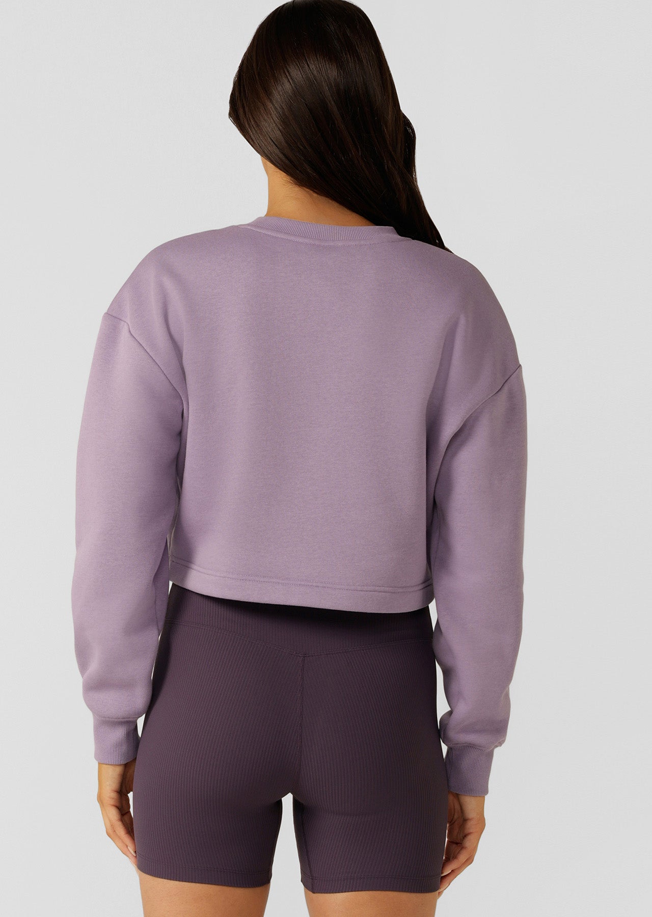 Lorna Jane Classic Cropped Sweat - Dusted Violet