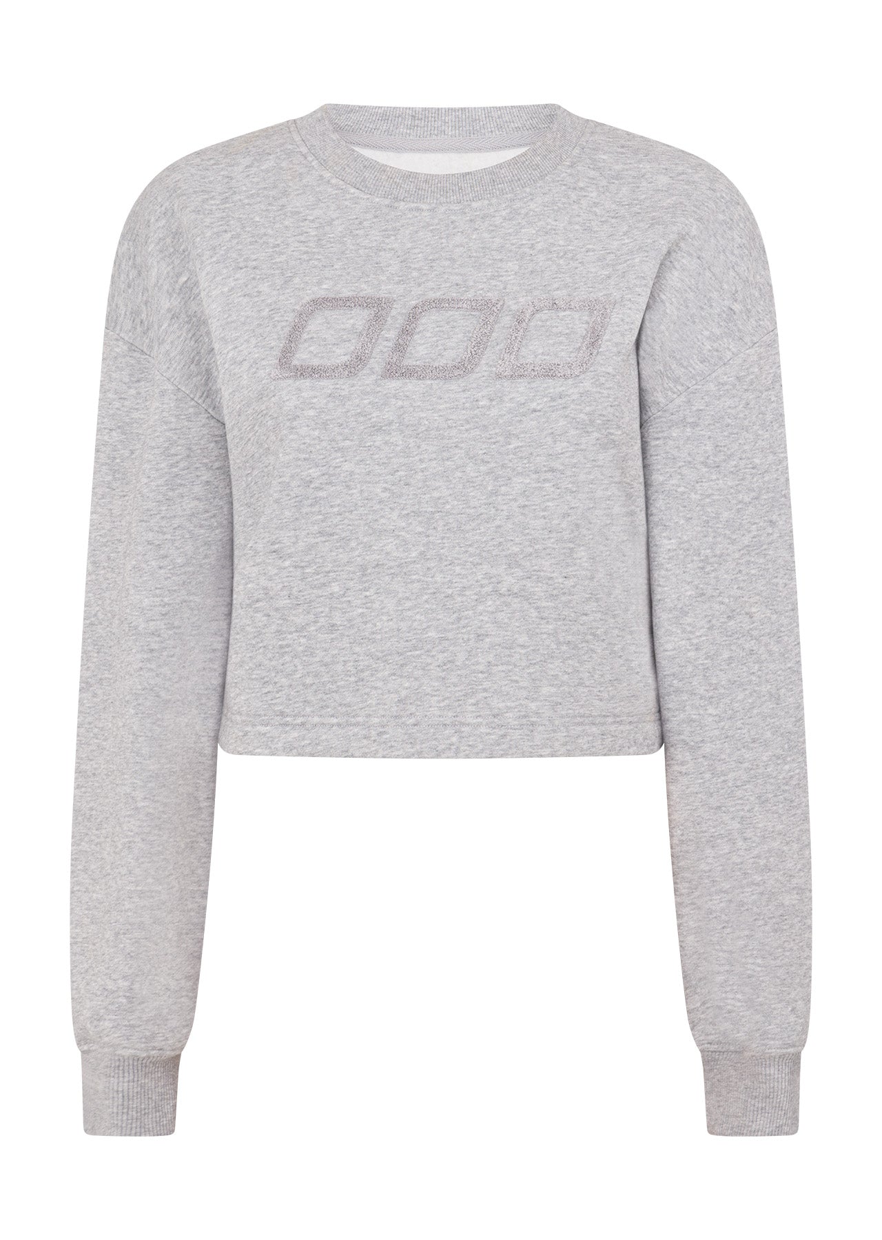 Lorna Jane Classic Cropped Sweat - Grey Marl