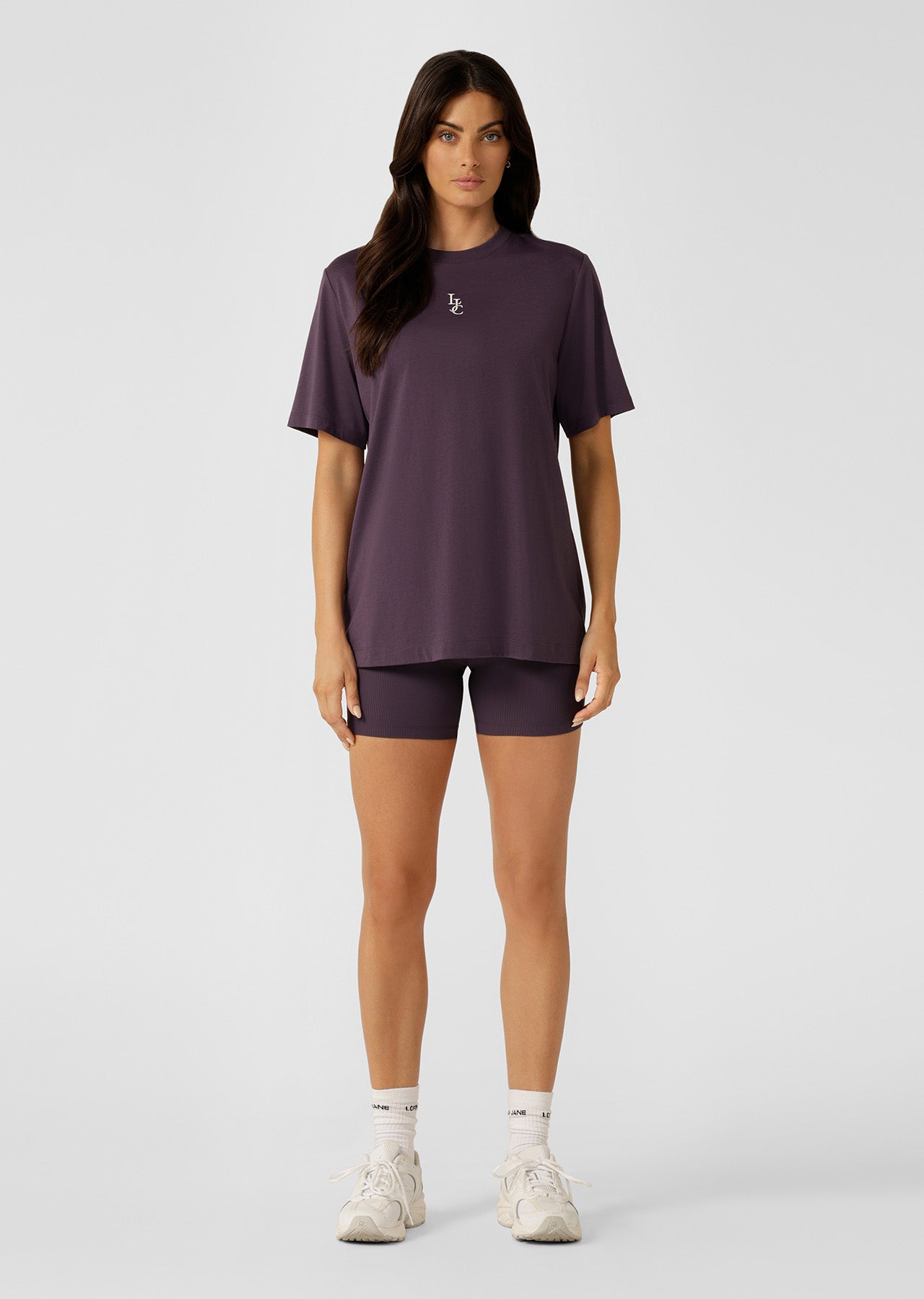 Lorna Jane Lj Classic Relaxed Tee - Midnight Plum