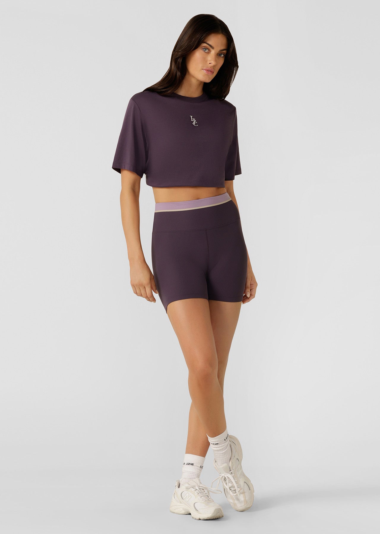 Lorna Jane Lj Classic Relaxed Tee - Midnight Plum