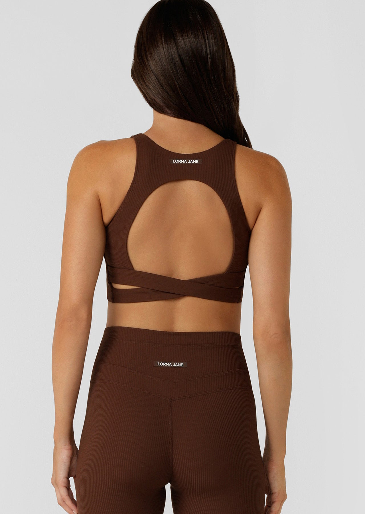 Lorna Jane Irresistible Longline Sports Bra - Espresso