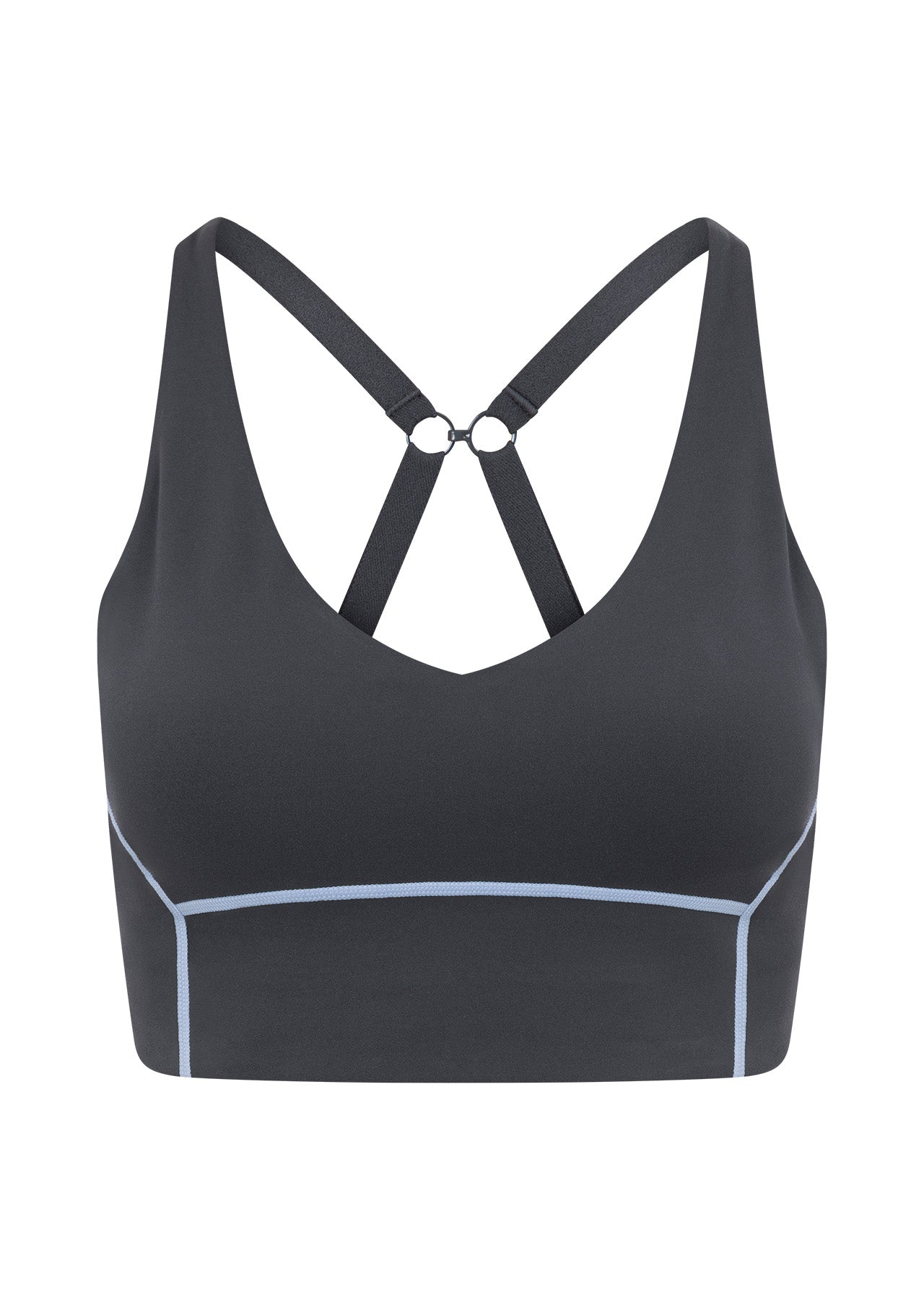 Lorna Jane Unwind Longline Sports Bra - Dark Titanium