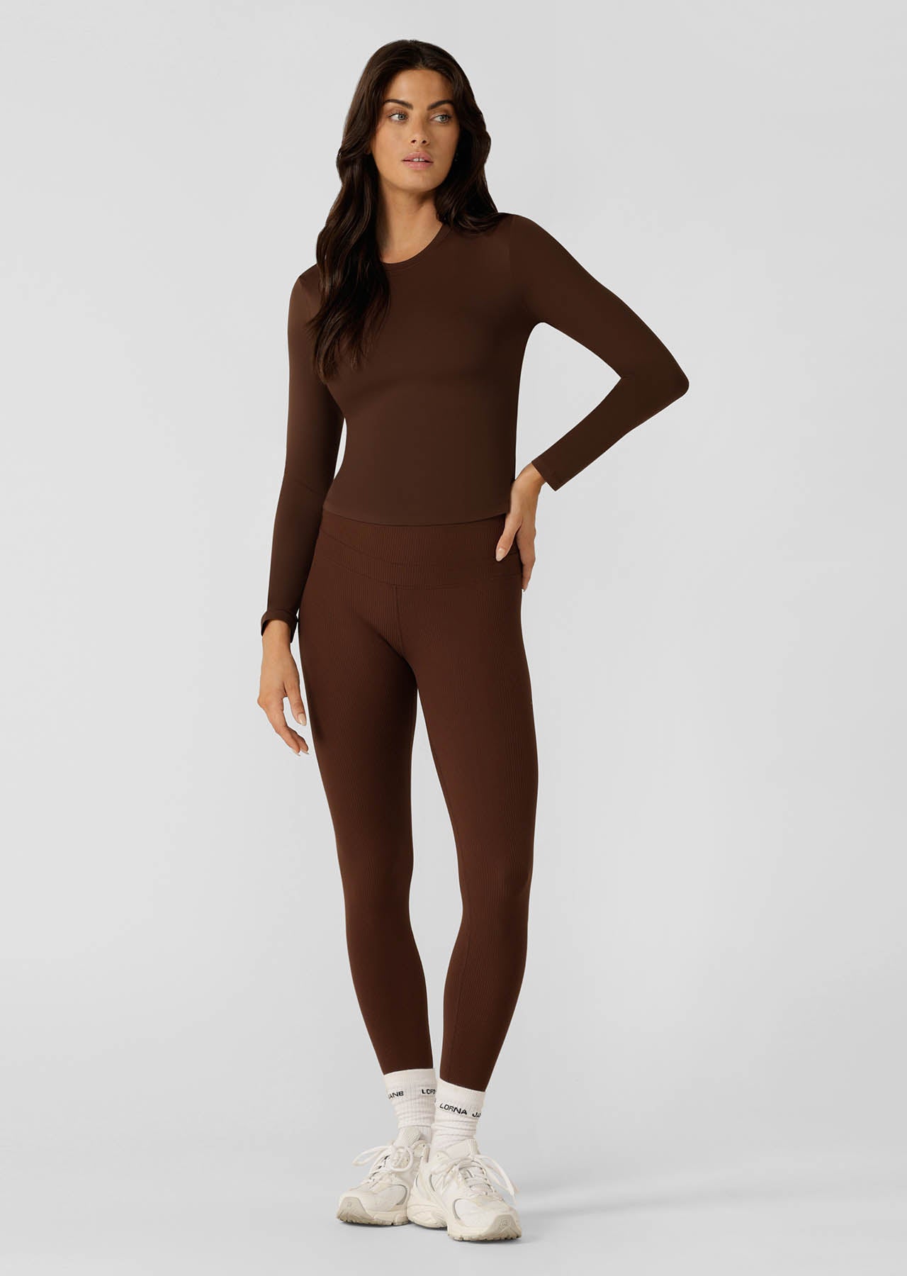 Lorna Jane Ultimate Comfort Long Sleeve Top - Espresso