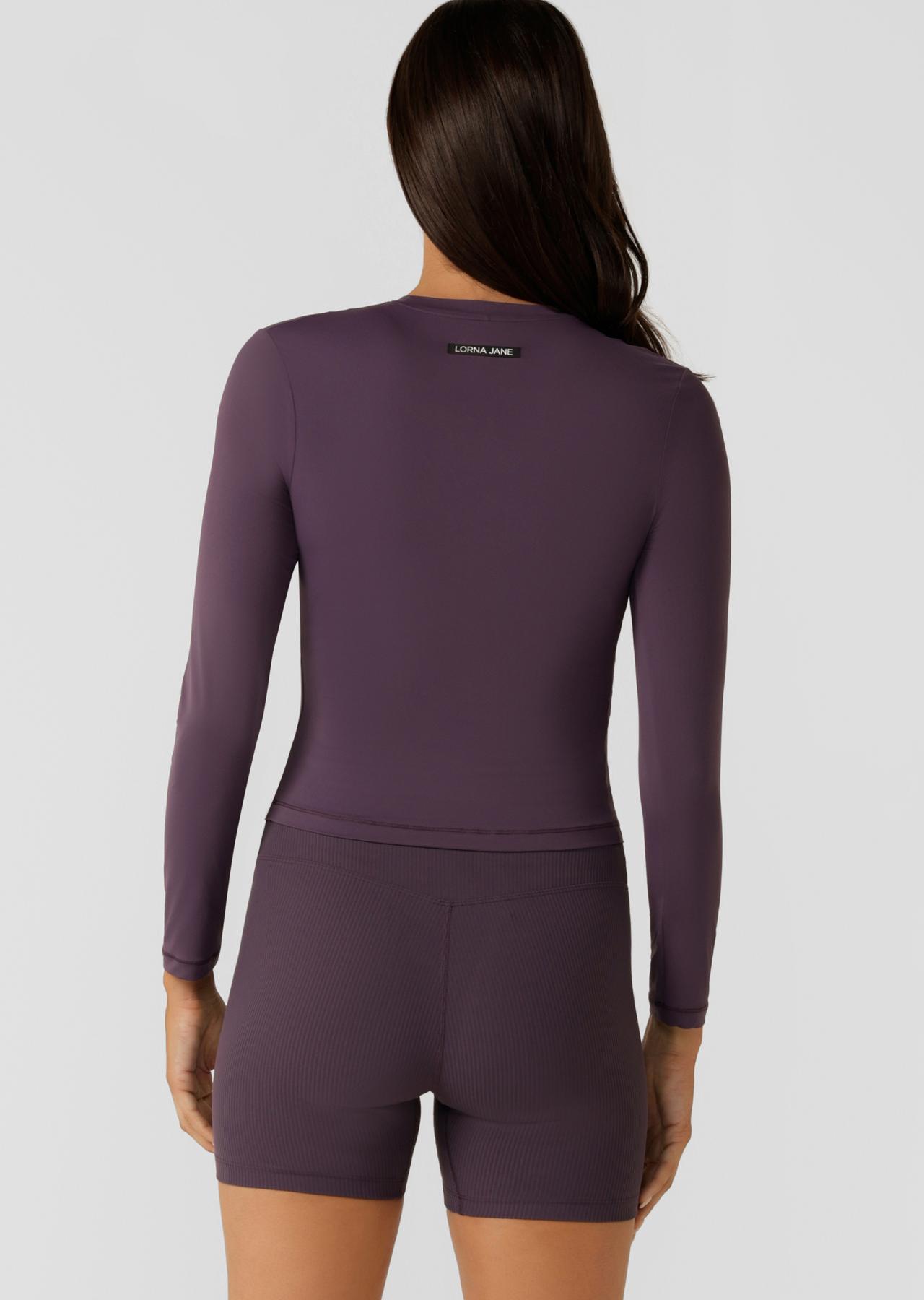 Lorna Jane Ultimate Comfort Long Sleeve Top - Midnight Plum