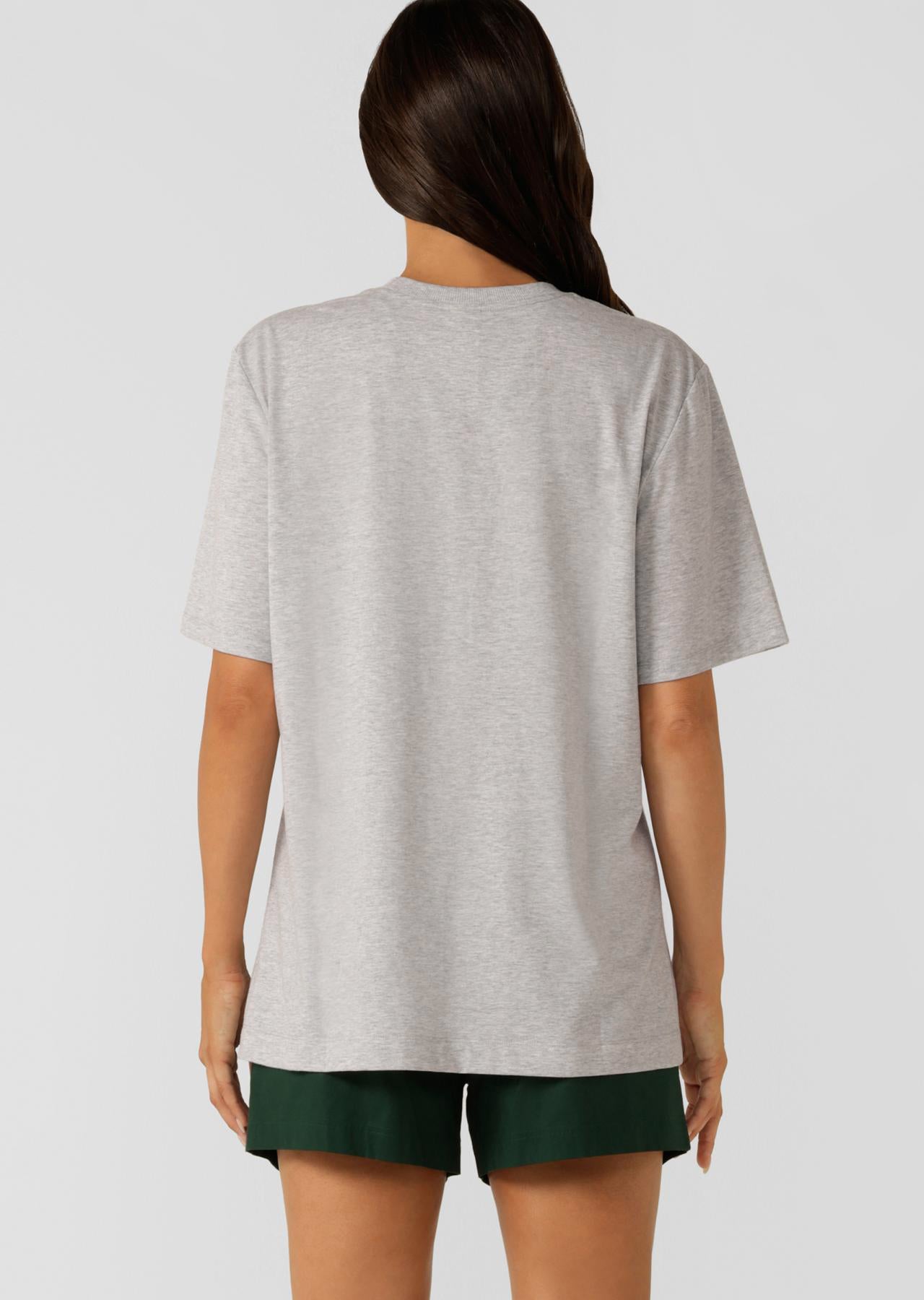 Lorna Jane Faculty Relaxed Fit Tee - Grey Marl