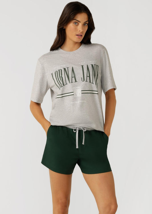 Lorna Jane Faculty Relaxed Fit Tee - Grey Marl