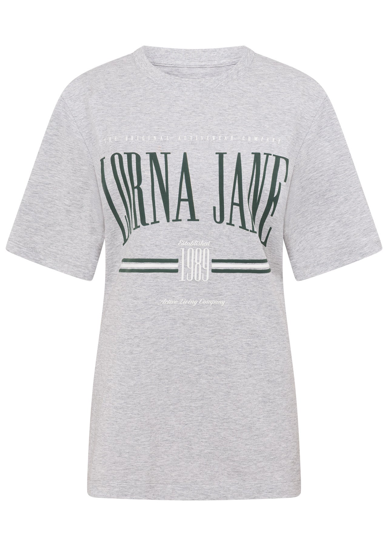 Lorna Jane Faculty Relaxed Fit Tee - Grey Marl