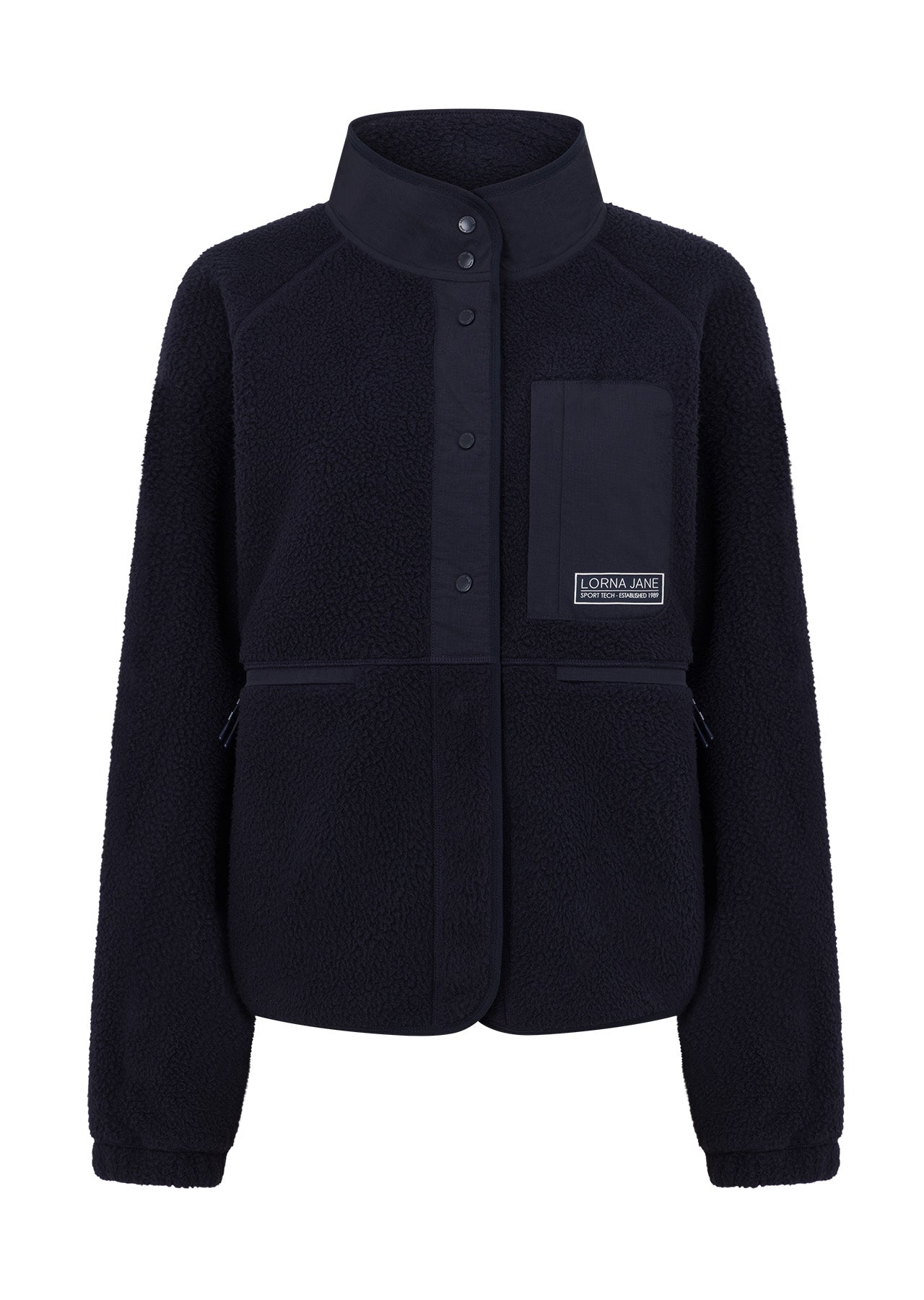 Lorna Jane On The Move Sports Fleece Jacket - Midnight Blue