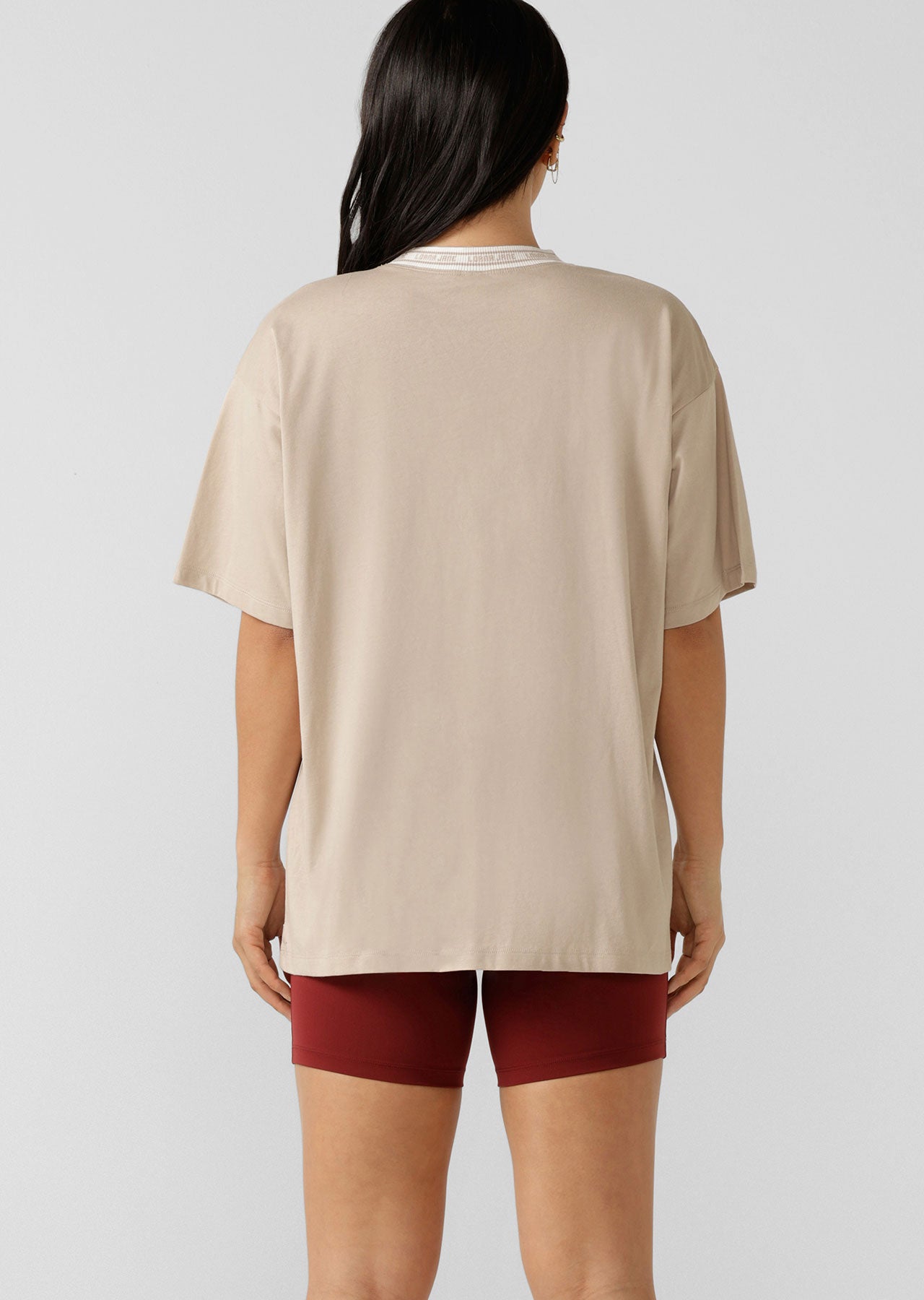 Lorna Jane Serene Boyfriend Tee - Off-White