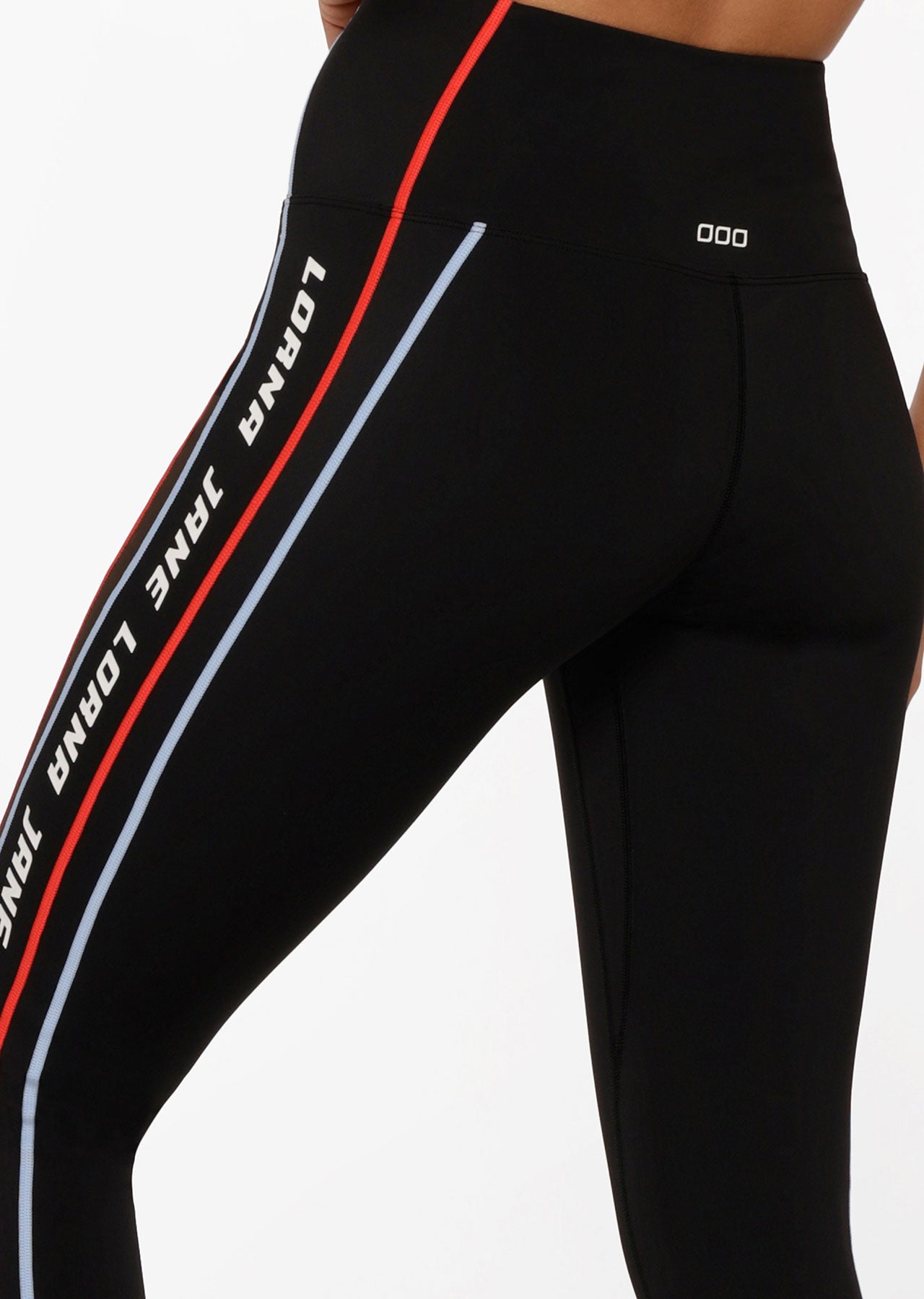 Lorna Jane Fast Track No Ride Ankle Biter Leggings - Black Multi