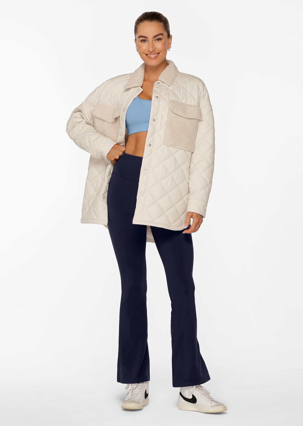 Lorna Jane Championship Shacket - Ivory