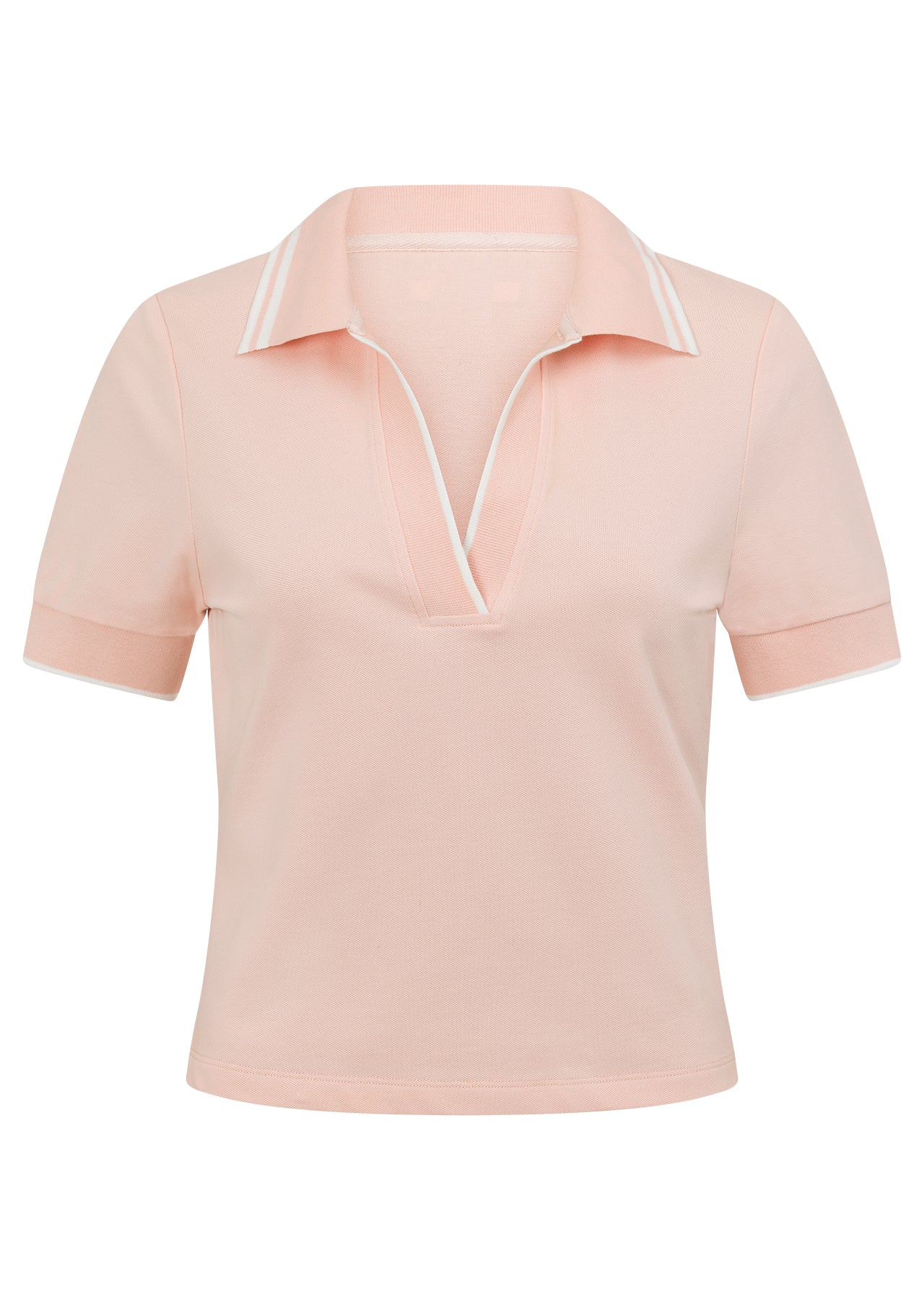 Lorna Jane Fairway Polo Shirt - Blushed Pink