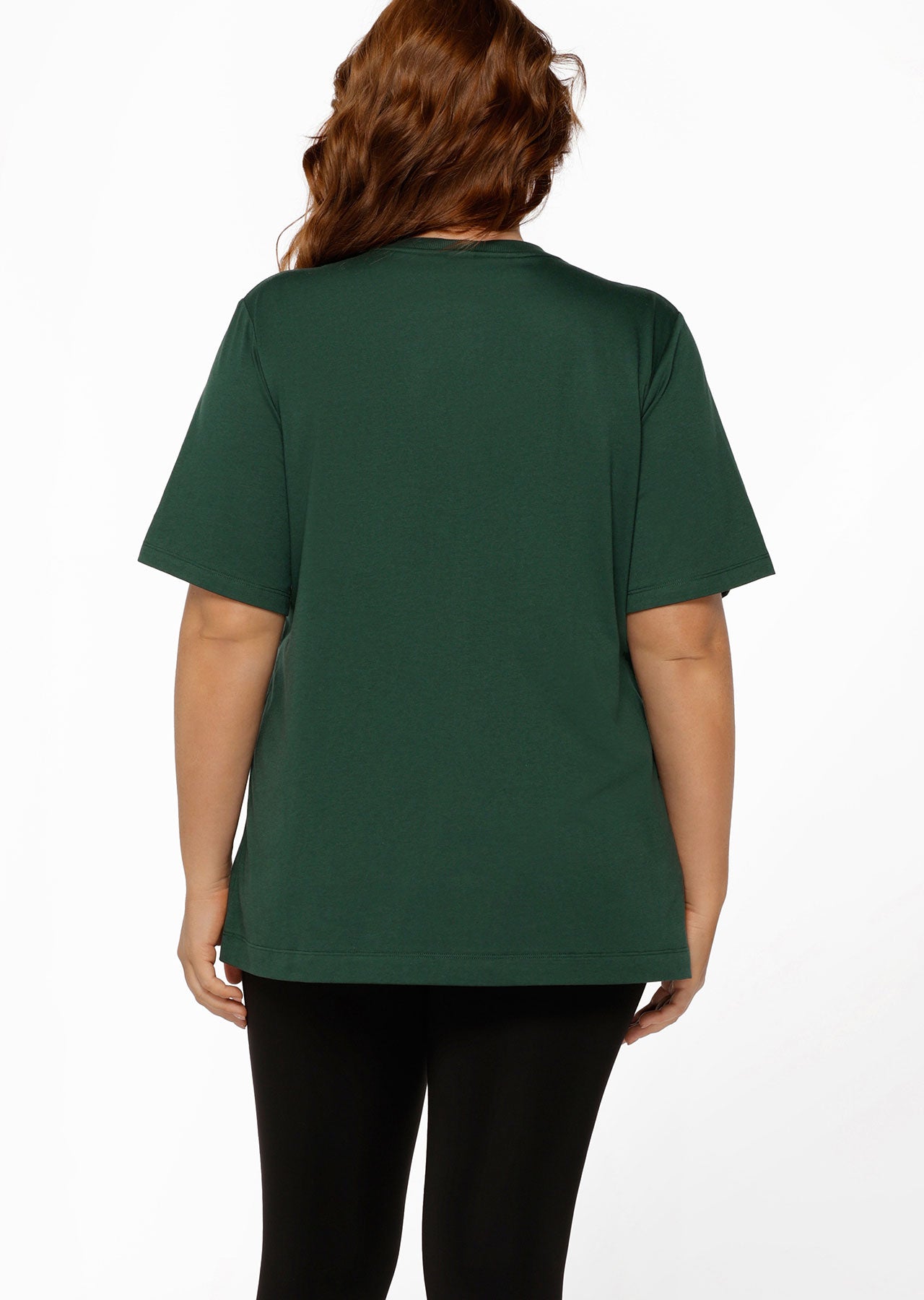 Lorna Jane Country Club Relaxed Tee - Dark Green