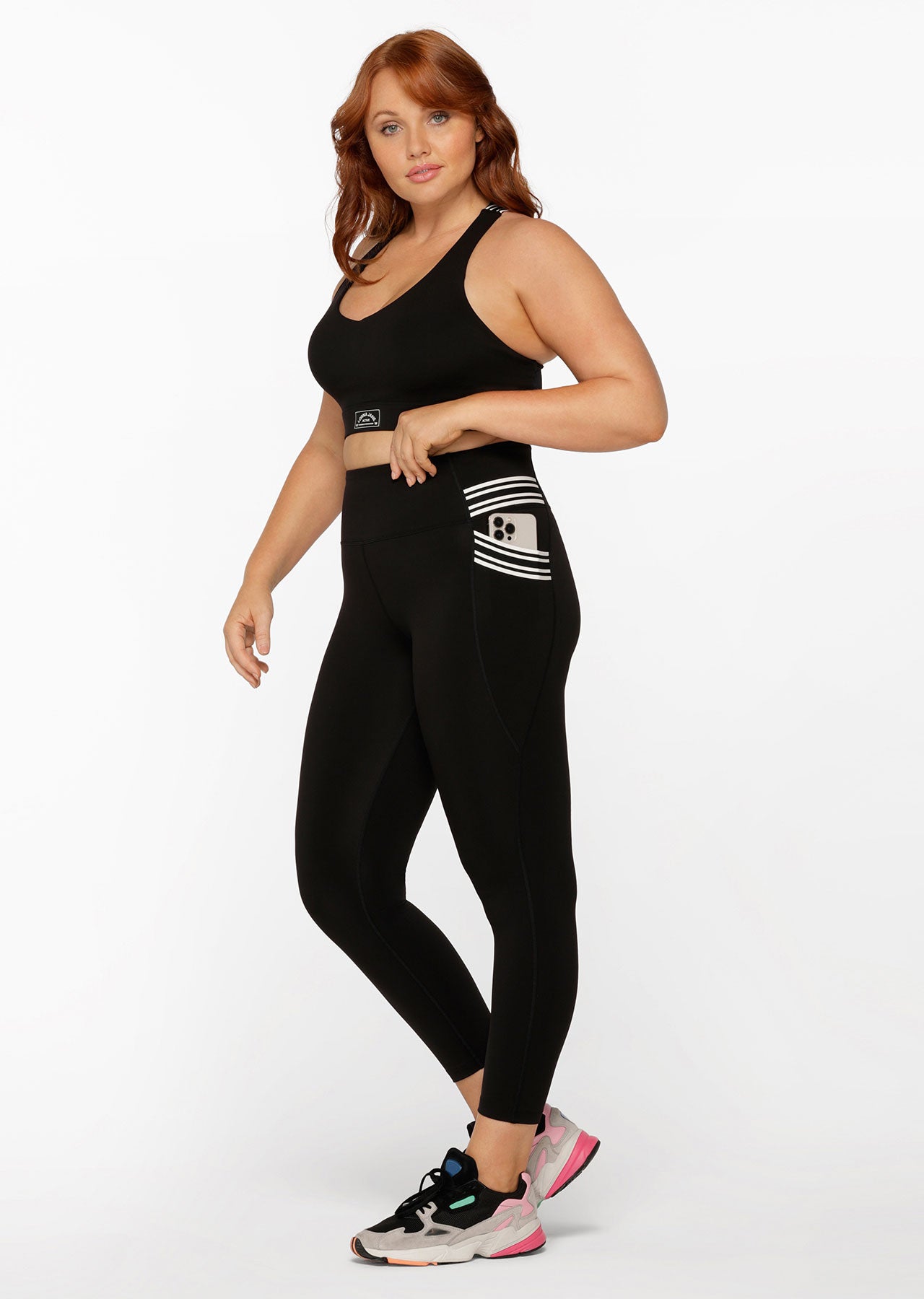 Lorna Jane Swift Heritage Pocket Ankle Biter Leggings - Black