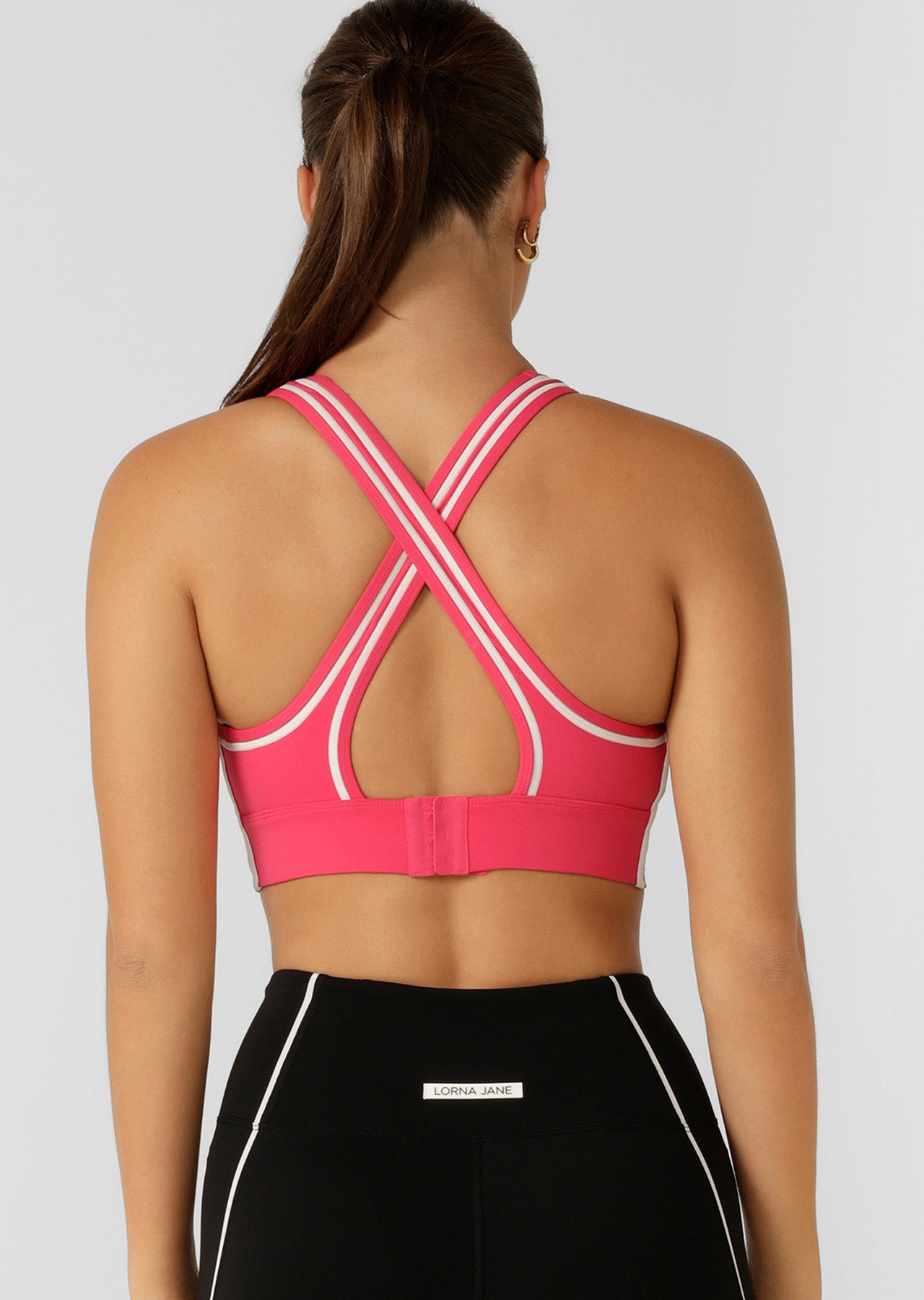 Lorna Jane Night Runner Sports Bra - Neon Raspberry