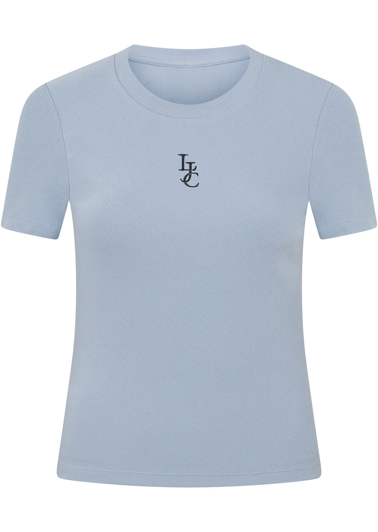 Lorna Jane Classic LJC Rib Short Sleeve T-Shirt - Glacier Blue