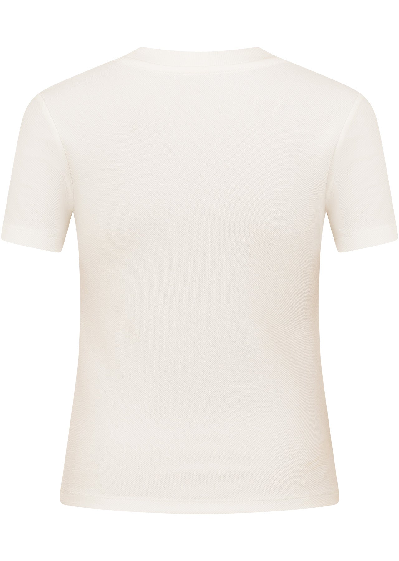 Lorna Jane Classic LJC Rib Short Sleeve T-Shirt - Porcelain