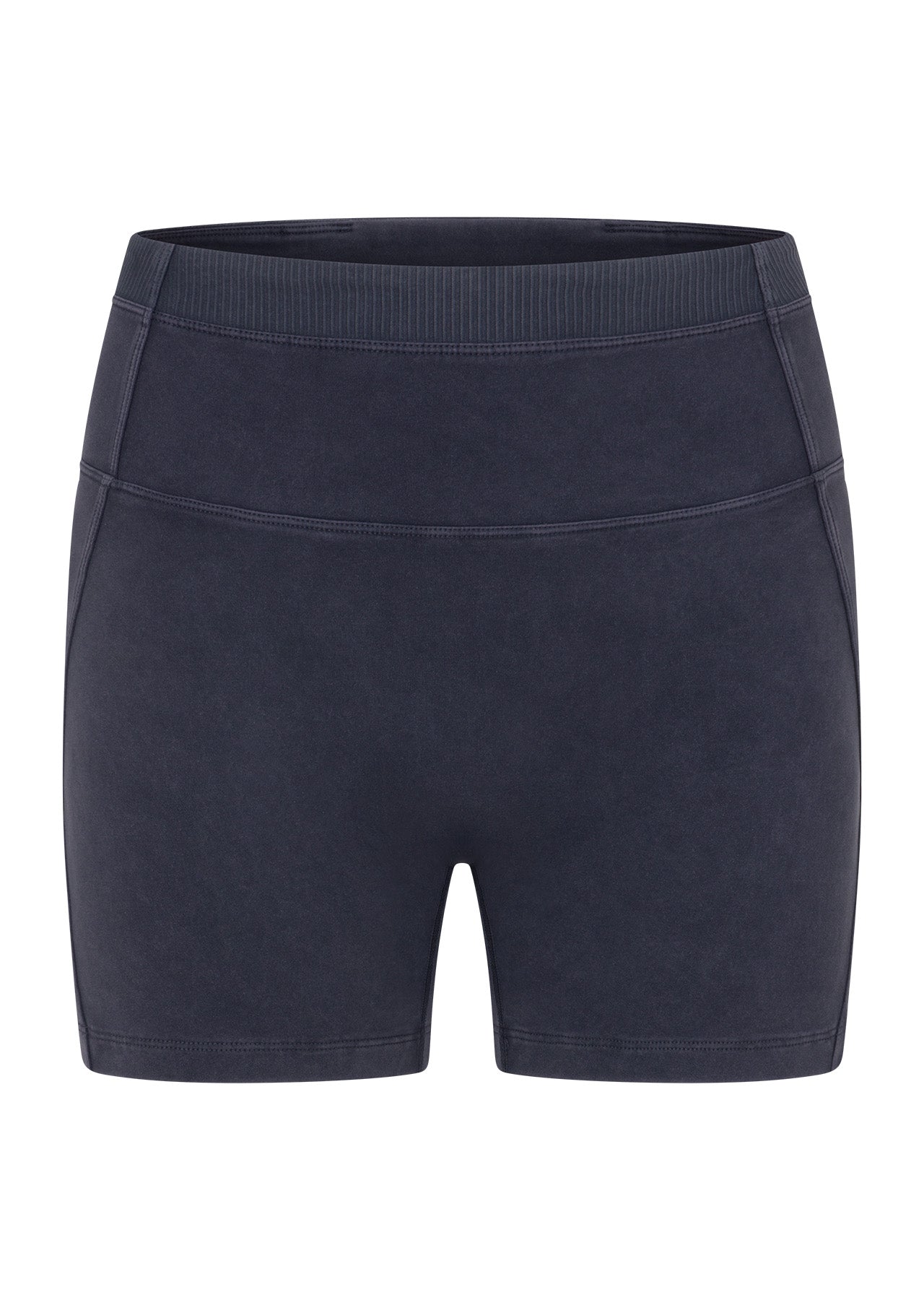 Lorna Jane Weekender Washed 12cm Pocket Bike Shorts - Washed Midnight Blue