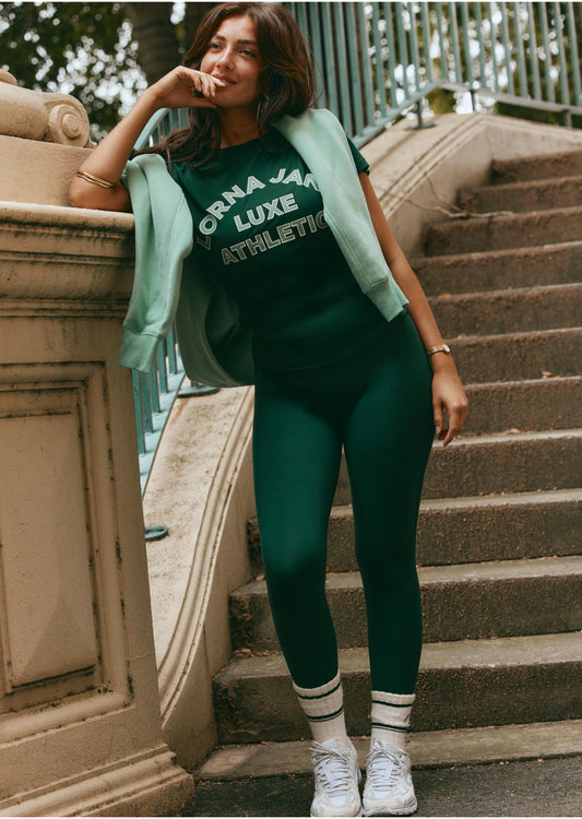 Lorna Jane Lotus Limited Edition Tee - Dark Green