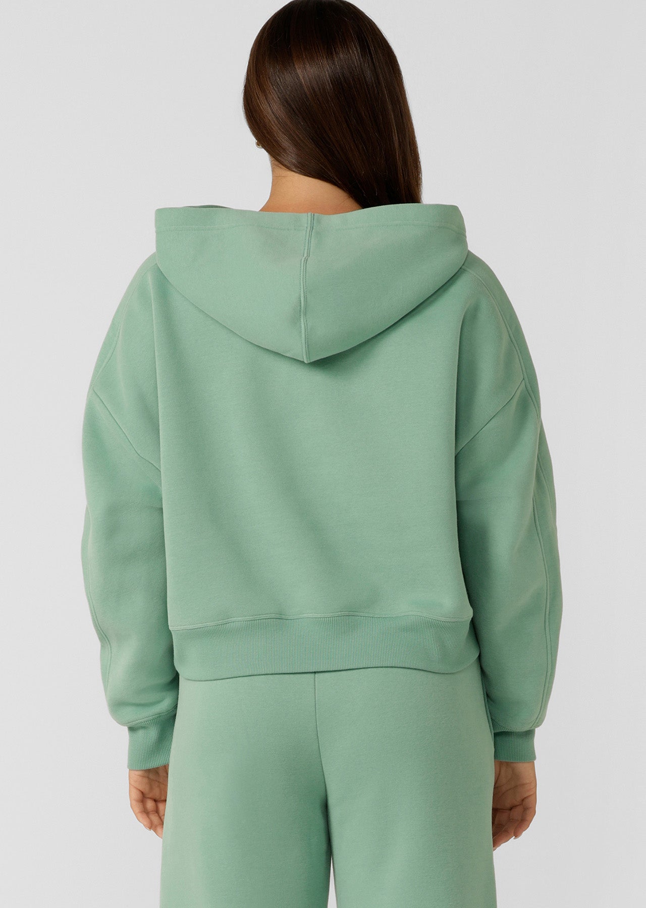 Lorna Jane Lotus Limited Edition Cropped Hoodie - Green Juice