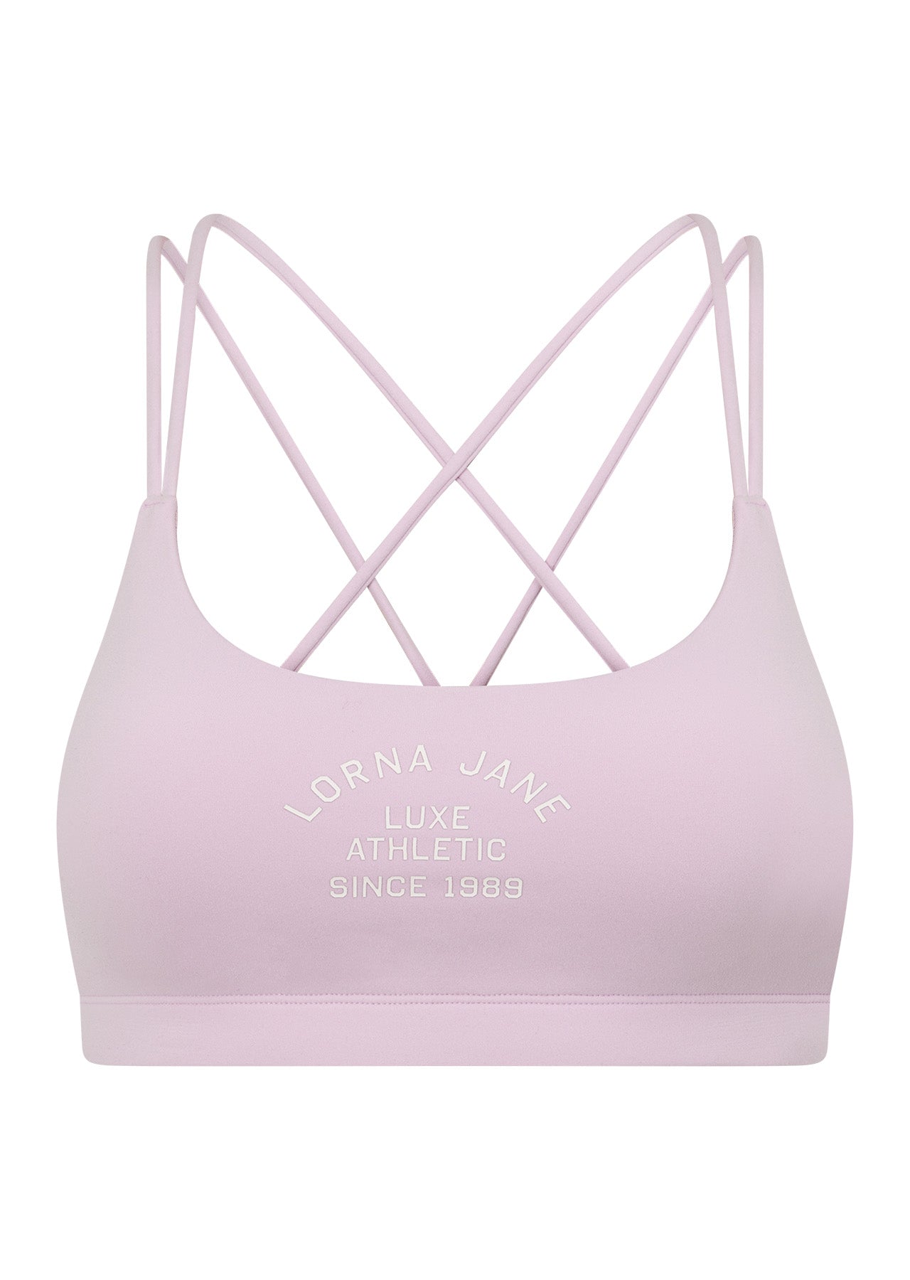 Lorna Jane Limited Edition Lotus Crop Sports Bra - Pale Violet